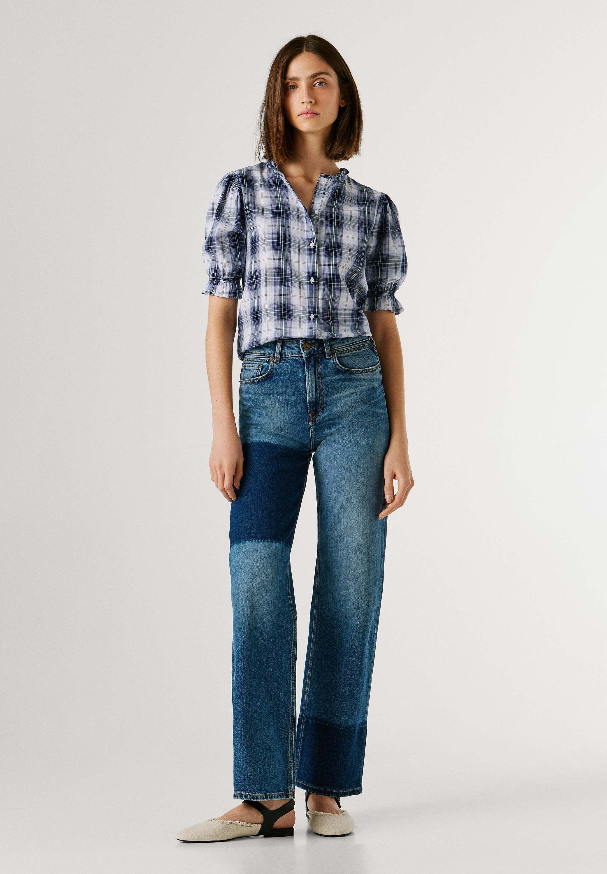 Pepe Jeans Straight-Jeans trousers STRAIGHT JEANS UHW LEXA MID DARK