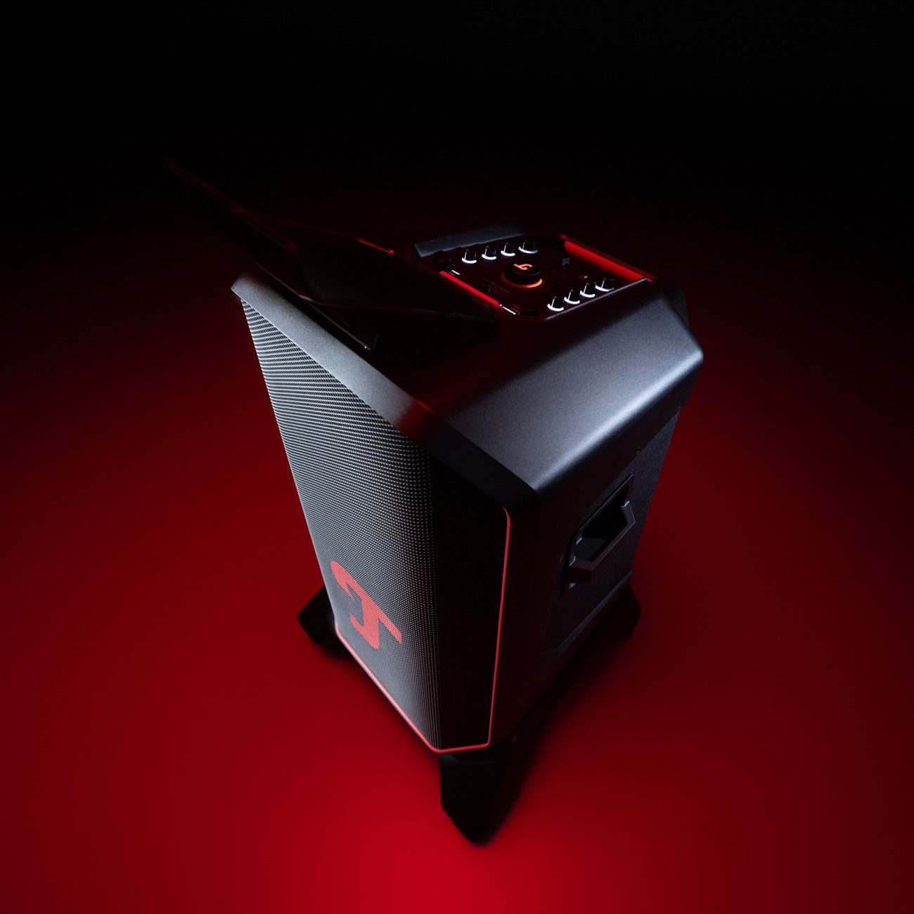 Teufel ROCKSTER 2 Wireless Lautsprecher (Bluetooth, 440 W, IPX2 - Spritzwasser geschützt, beleuchtete Bedienpanel, DMX)