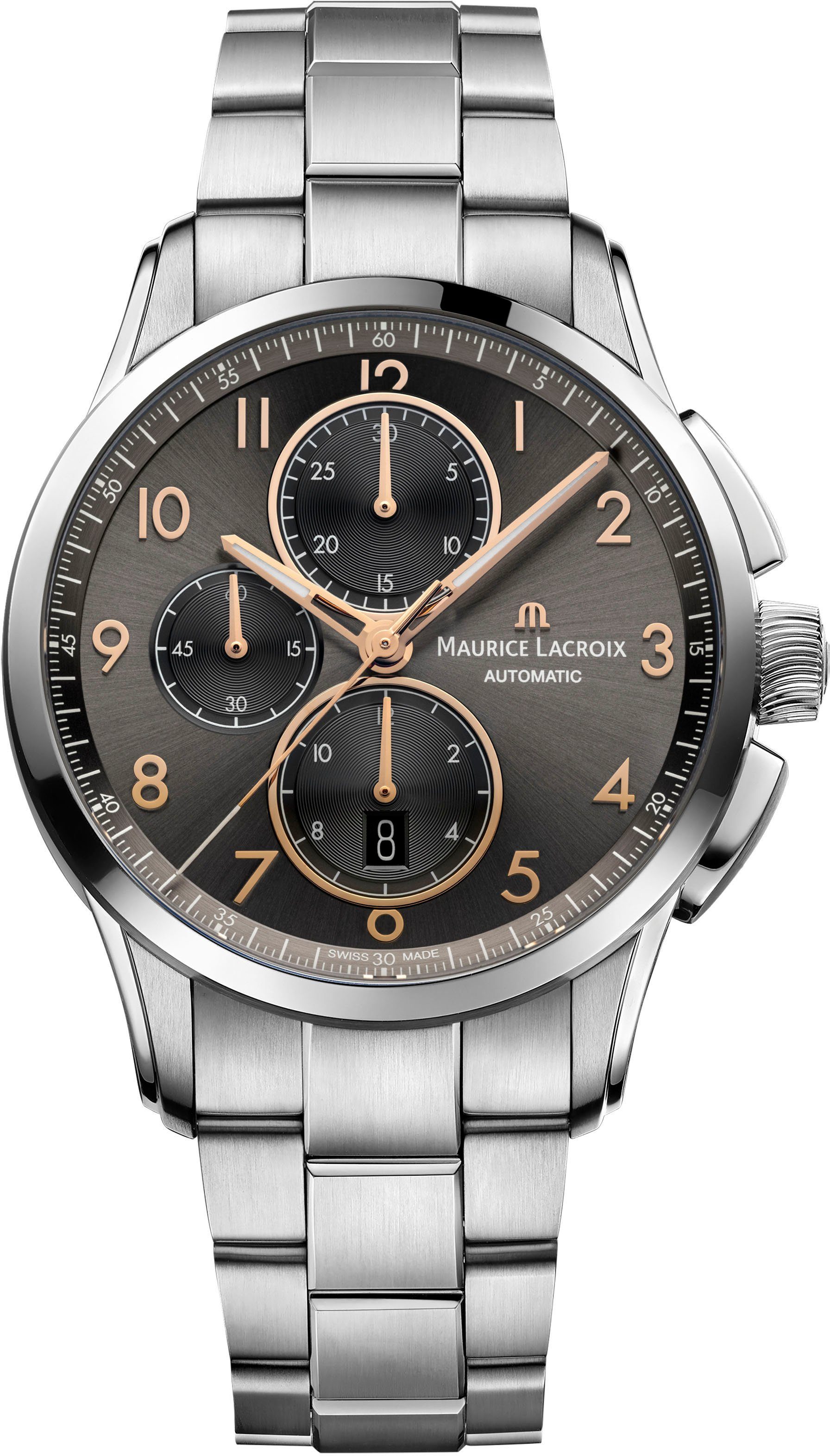 MAURICE LACROIX Chronograph Pontos Chronographe Date, PT6388-SS002-321-1, Automatik | Schweizer Uhren