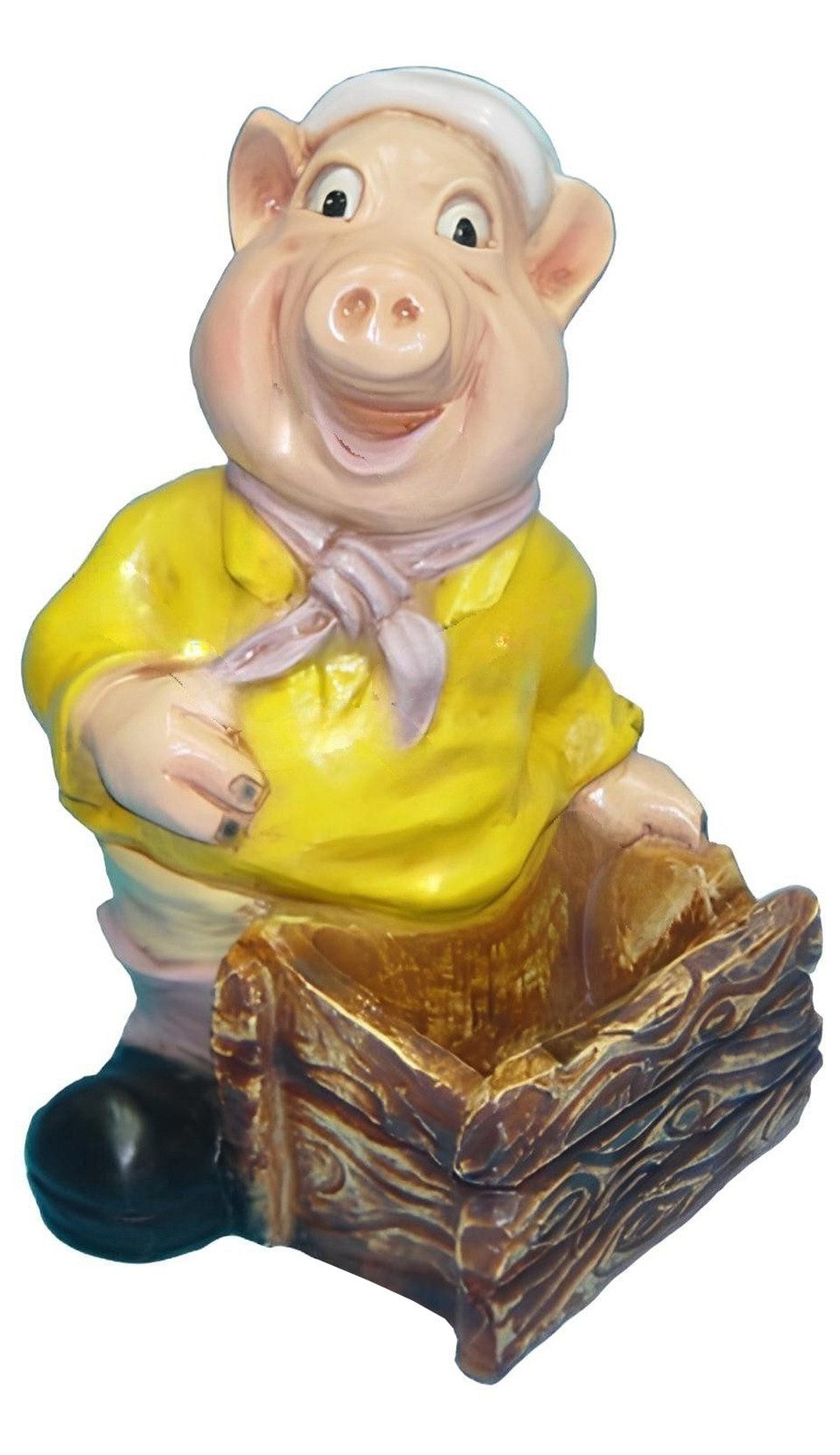 Xlmoebel Tierfigur Design Schwein Figur in modernem Stil aus hochwertigem Material (Figur, Schwein Material: Kunststoff 48 cm Höhe), Hergestellt in Europa