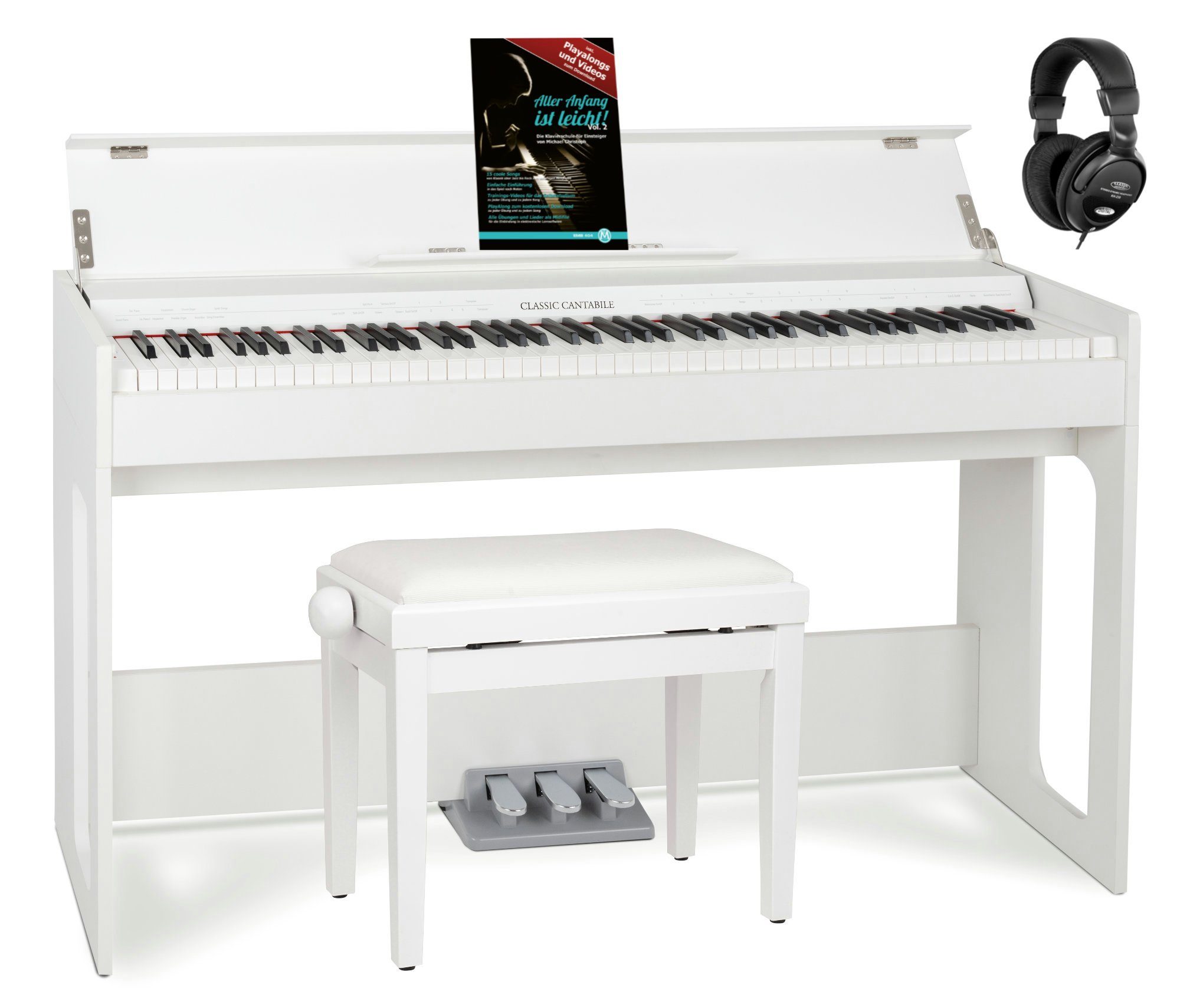 Digitalpiano DP-S1 E-Piano Set - 88 gewichtete Tasten mit Hammermechanik