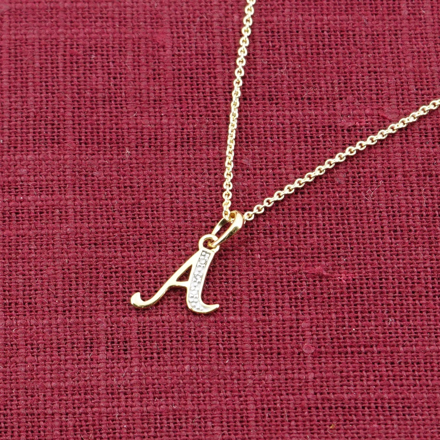 trendor Kette mit Anhänger Buchstaben-Anhänger A günstig online kaufen