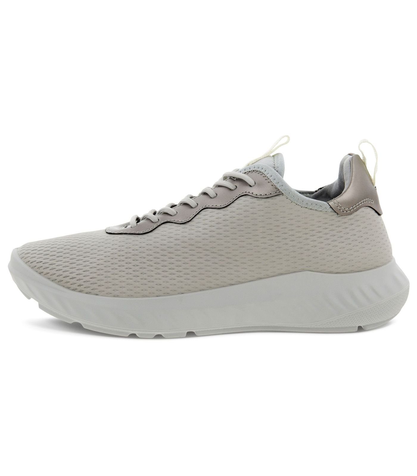 Grau Sneaker Ecco Weiß Glattleder Sneaker