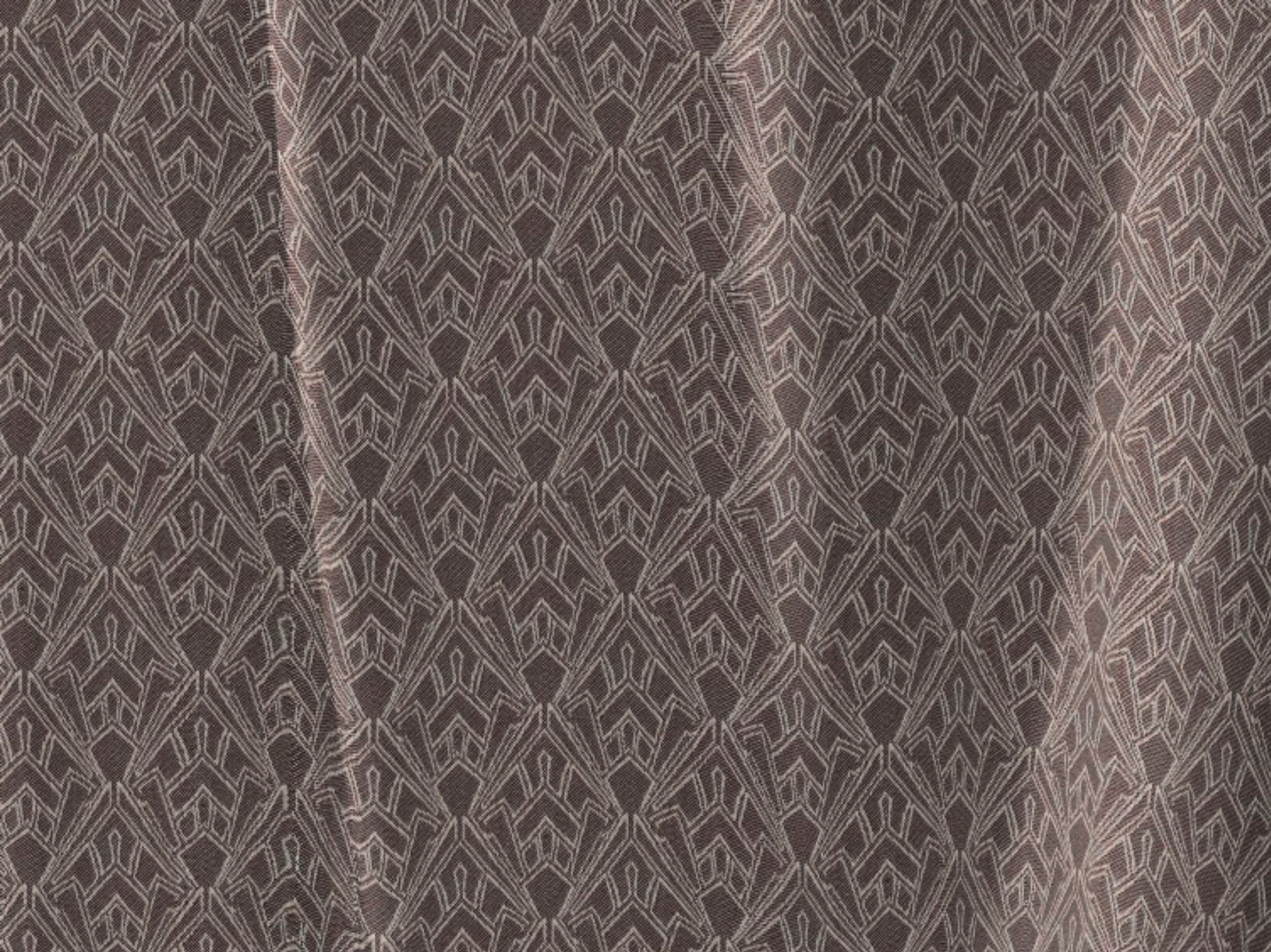 Kräuselband Cactus, Urban Jacquard, dunkelbraun (1 Adam, St), Vorhang nachhaltig blickdicht,