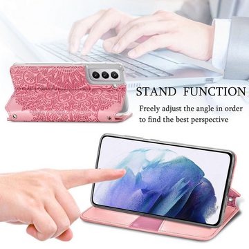 König Design Handyhülle Samsung Galaxy S21 Plus, Schutzhülle Schutztasche Case Cover Etuis Wallet Klapptasche Bookstyle