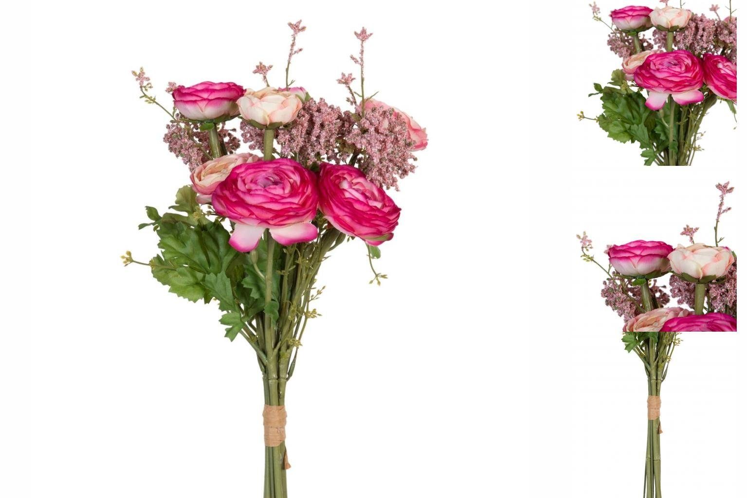 Bigbuy Dekoobjekt Deko-Blumen Rosa 20 x 20 x 50 cm