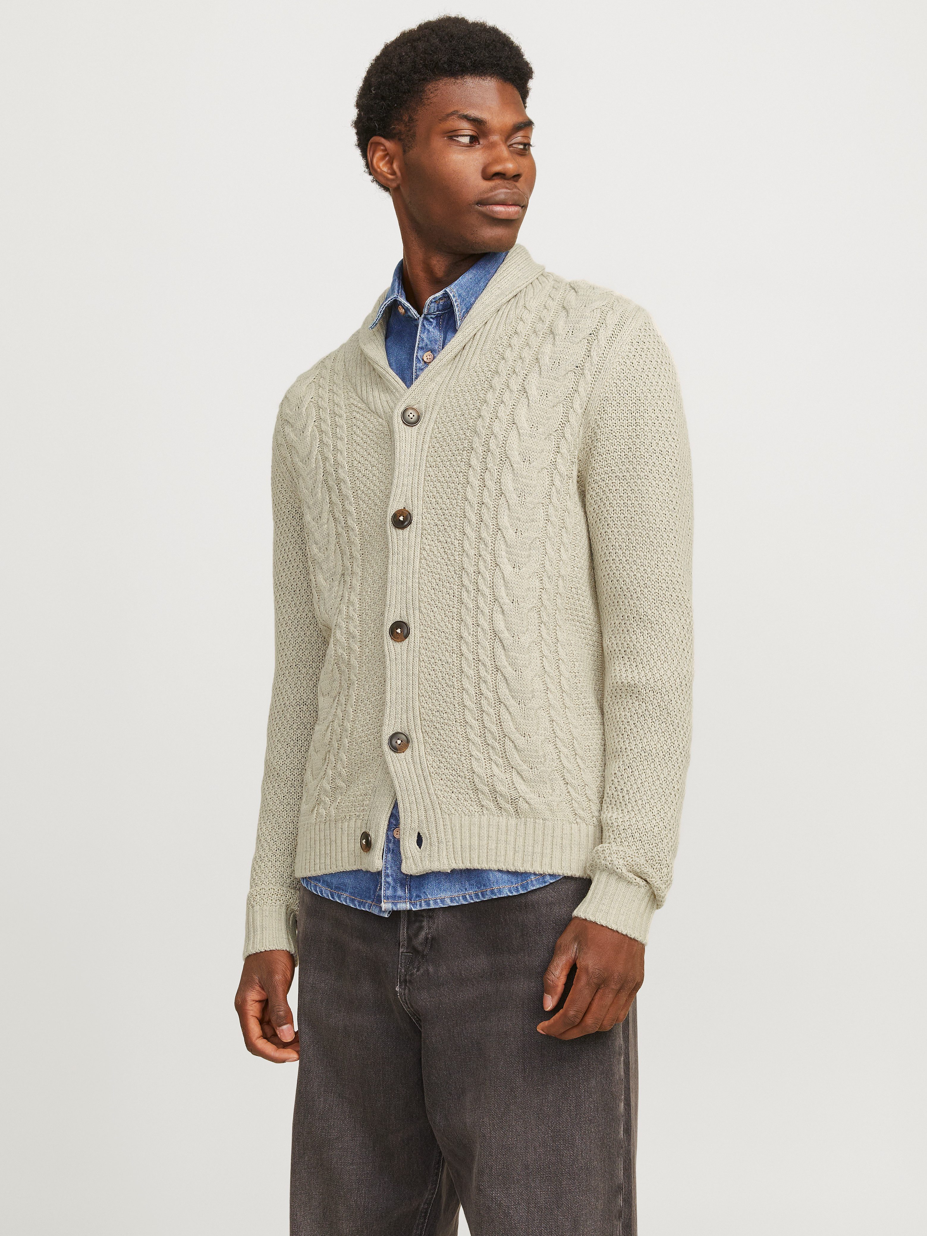 Jack & Jones Strickjacke JJCRAIG KNIT SHAWL NECK AW24 mit Schalkragen und Z günstig online kaufen