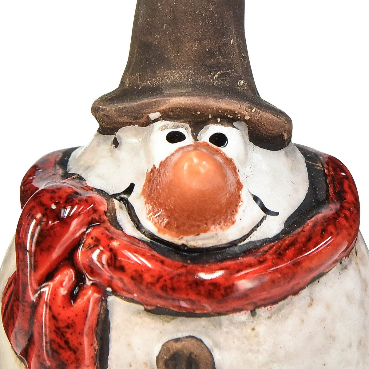Florists Products Schneemann Keramik Schneemann Figur Set 6er, Weiß, 6,9cm – Winterliche, 6 Stück
