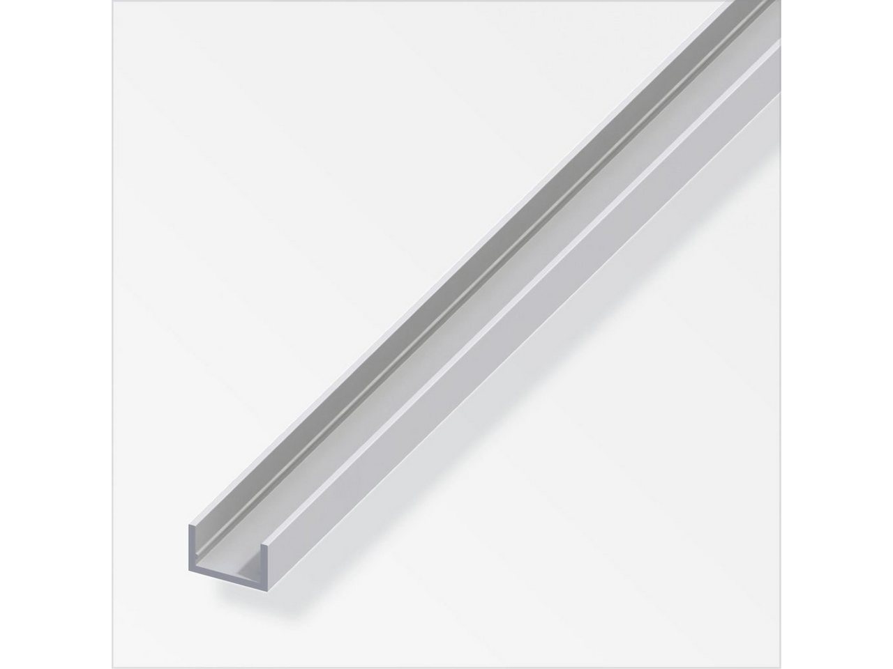 Thumbnail - alfer Profil alfer U-Profil 1 m, 10 x 13.5 x 1.5 mm Aluminium