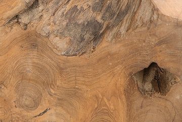 riess-ambiente Beistelltisch WOOD 30cm natur, Massivholz · Hocker · Nachttisch · Teakholz