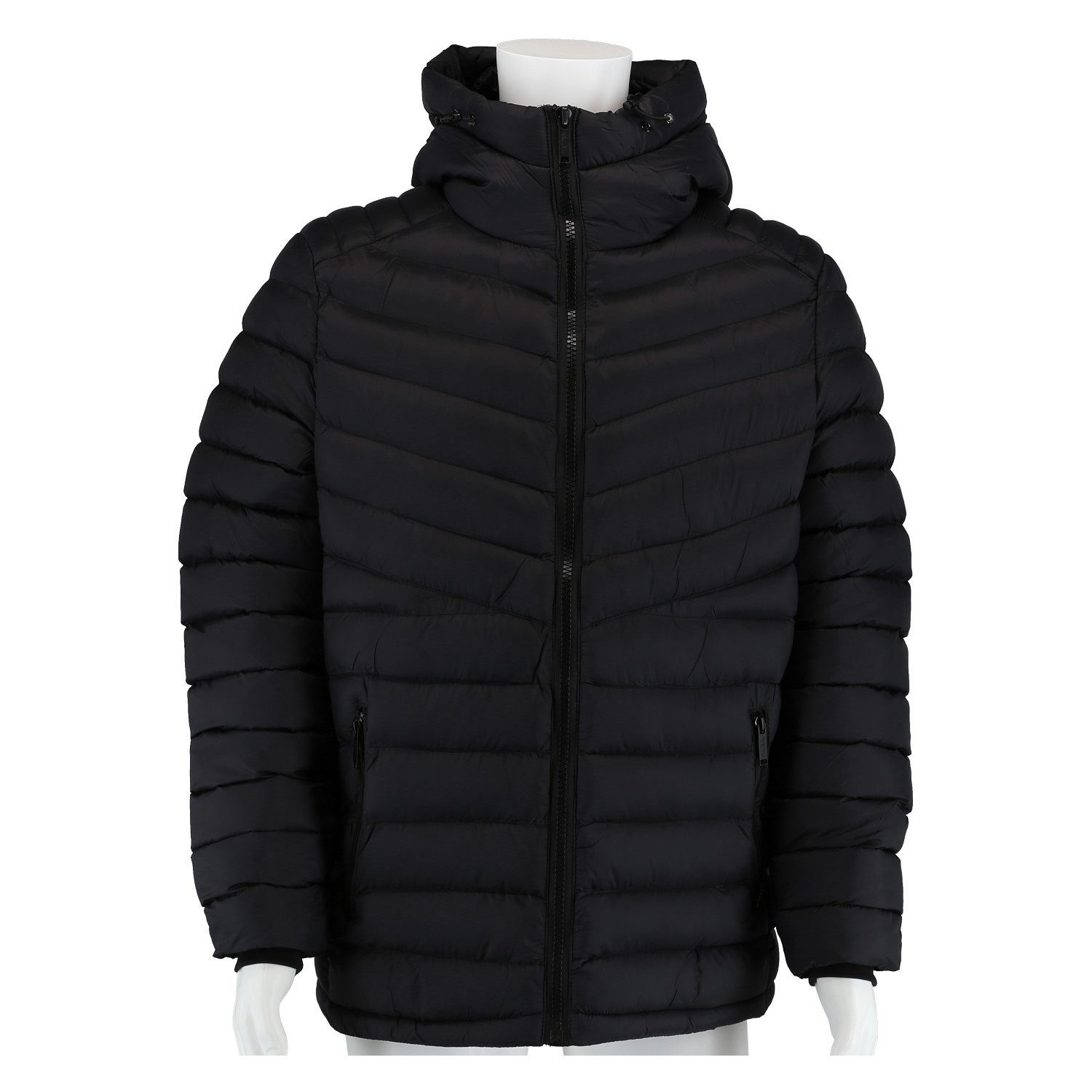 Poolman Winterjacke Steppjacke mit Kapuze P2304.773 (wattiert, leicht) schw günstig online kaufen
