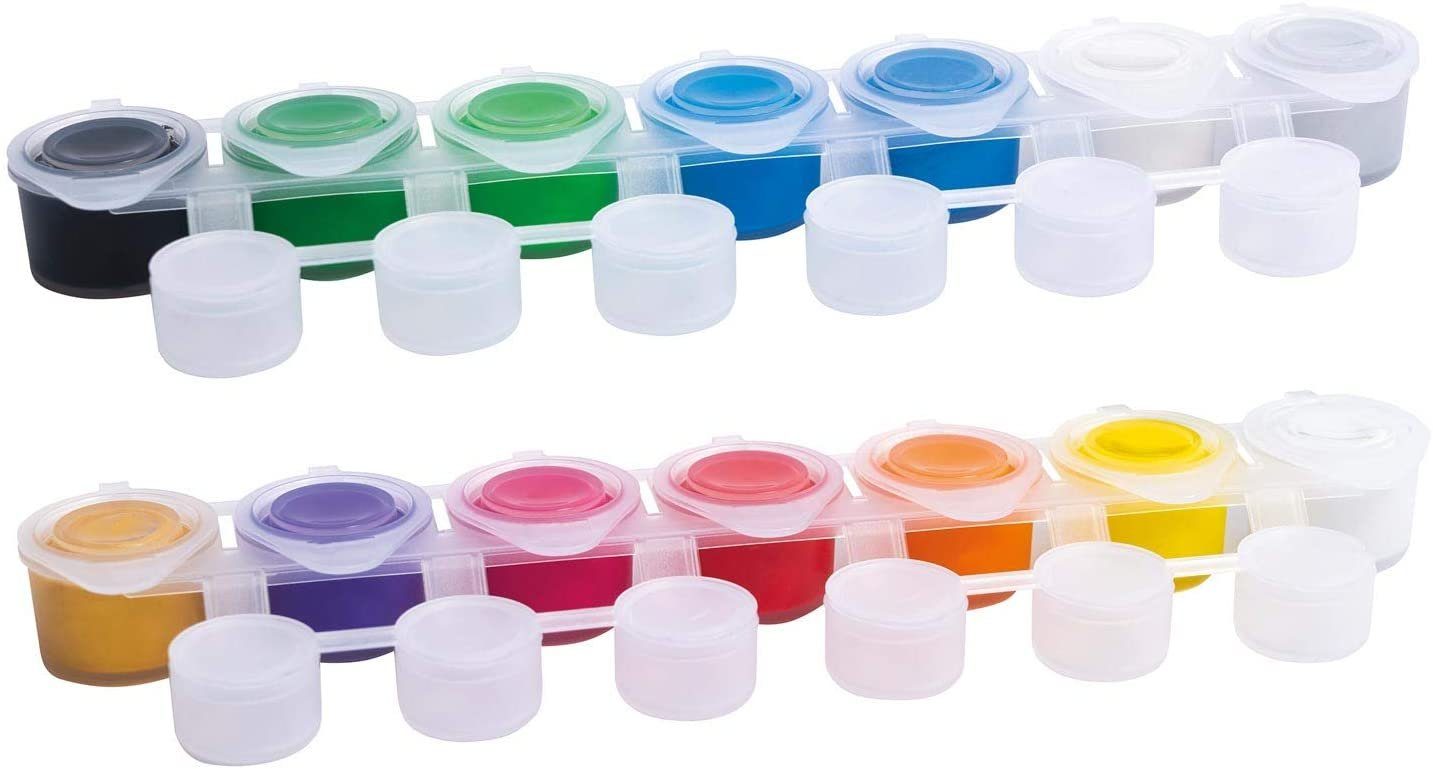 Eberhard Faber Modelliermasse EFA PLAST classic Kids 2kg weiß im Eimer inkl. 14 Farben (Spar-Set), Ideal für Ostern zum Basteln