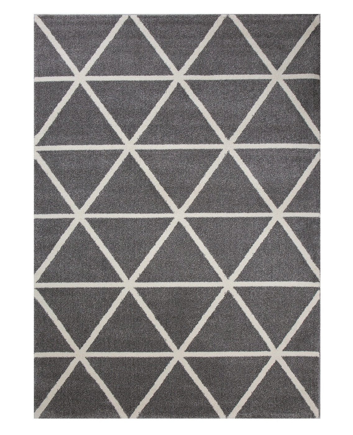 Vimoda Teppich Viva Classic, Wohnzimmer Rauten Motiv, Rechteckig, Höhe: 12 mm, Läufer Wohnzimmer, Schlafzimmer Küche