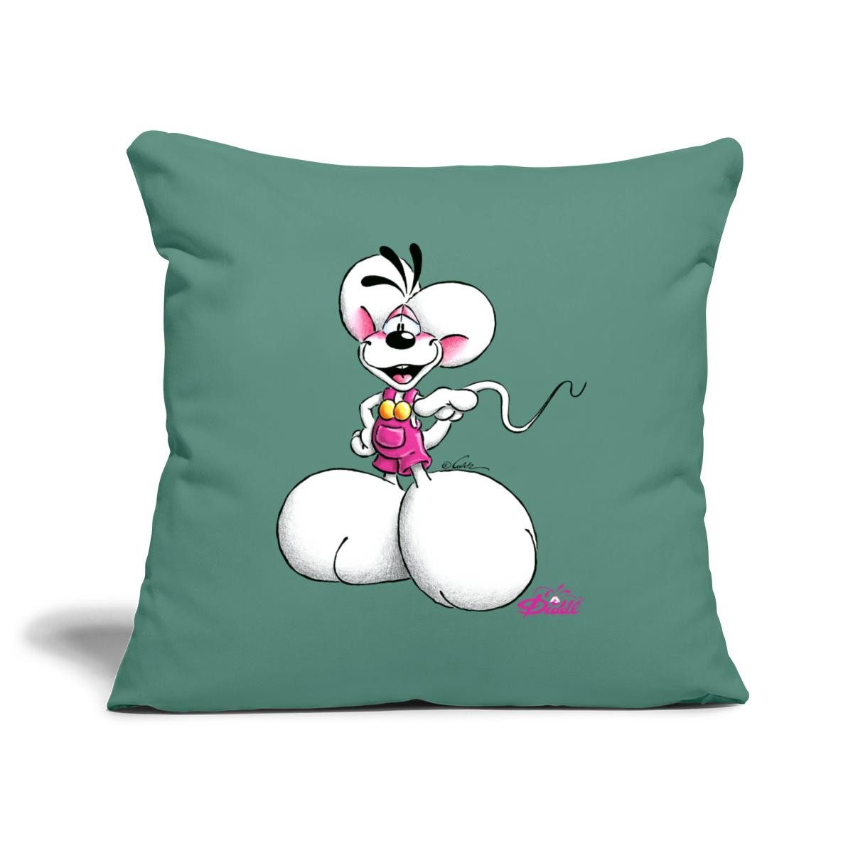 Spreadshirt Kissenbezug Diddl Diddlmaus Coole Pose günstig online kaufen