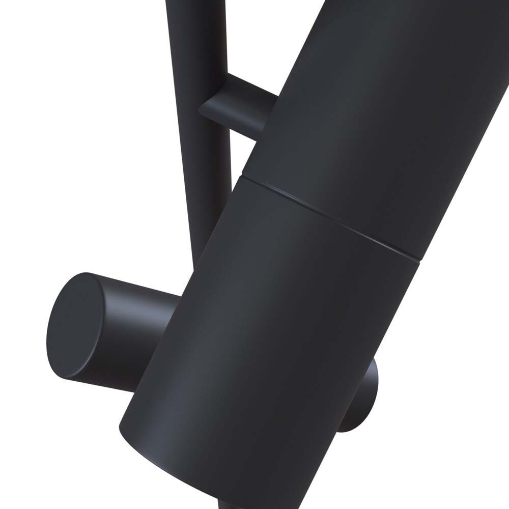Maytoni LED Deckenspot, Leuchtmittel nicht inklusive, Deckenleuchte Deckenstrahler Wohnzimmerleuchte Alu Schwarz Strahler