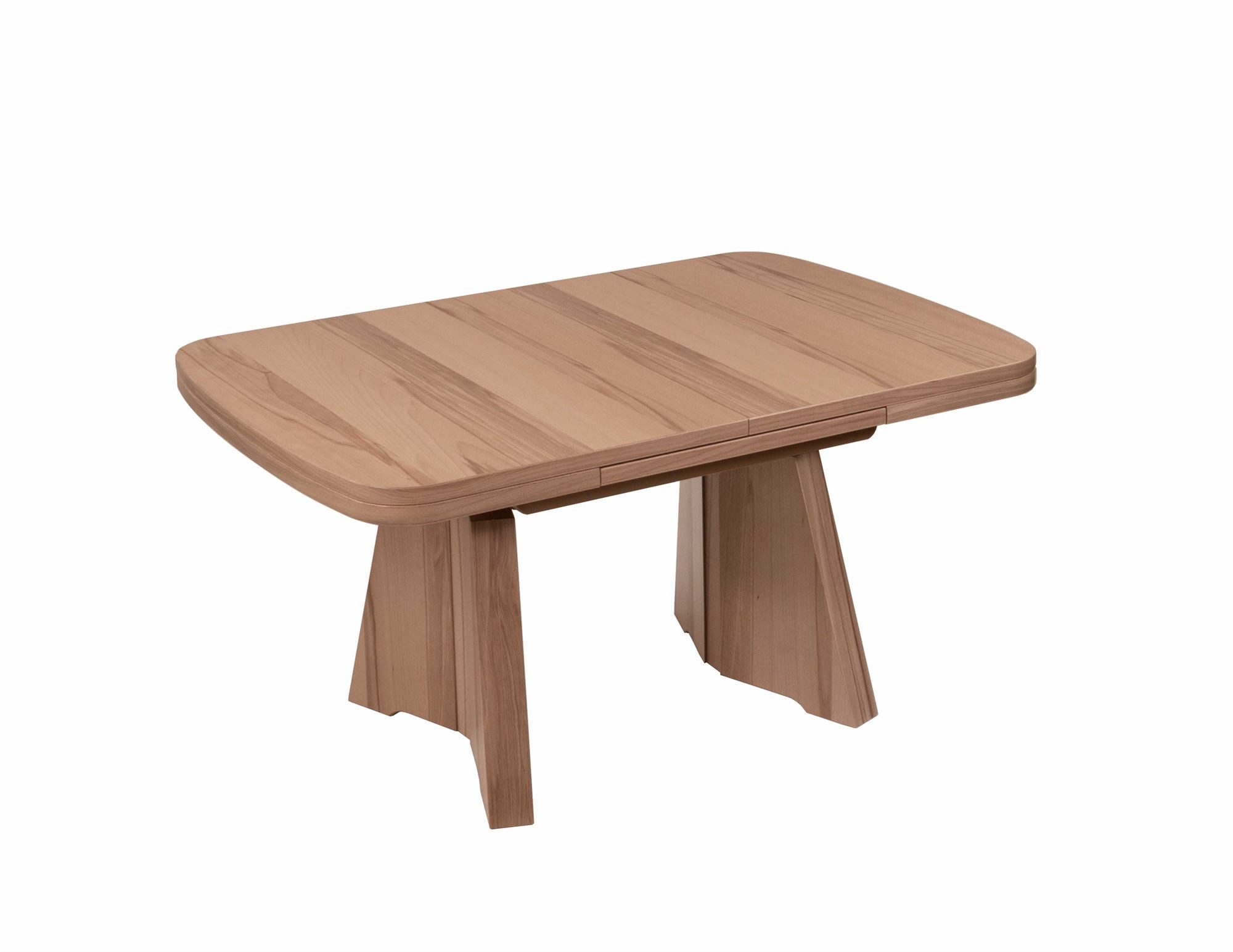 58 aufm Kessel Couchtisch Funktionstisch Clair 125x54x75 Massivholzfurnier Kernbuche (inkl. Lieferung bis in die Wohnung, 1-St., Lieferung bis Verwendungsstelle), stufenlos höhenverstellbar ausziehbar Tischplatte Massivholzfurnier