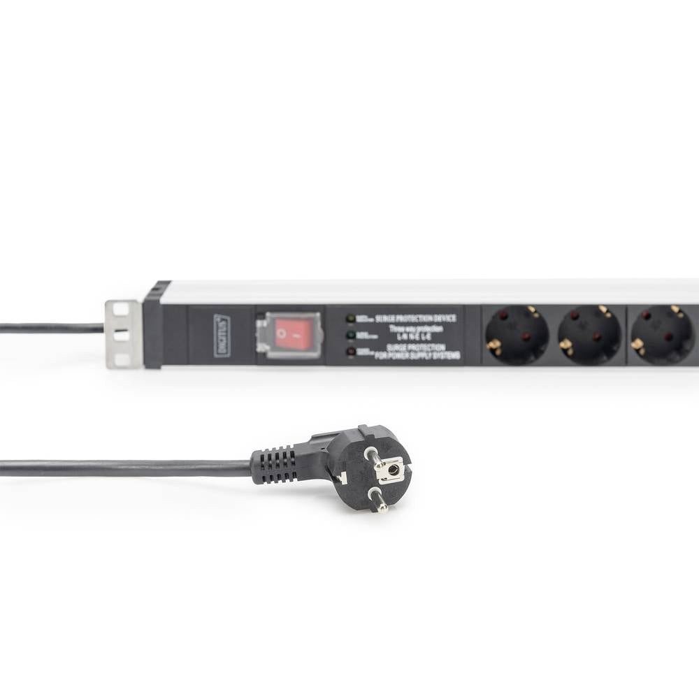 Digitus Netzwerkschrank 1HE Aluminium PDU, Rack Mount, 5 x Schutzkontakt DN-95433