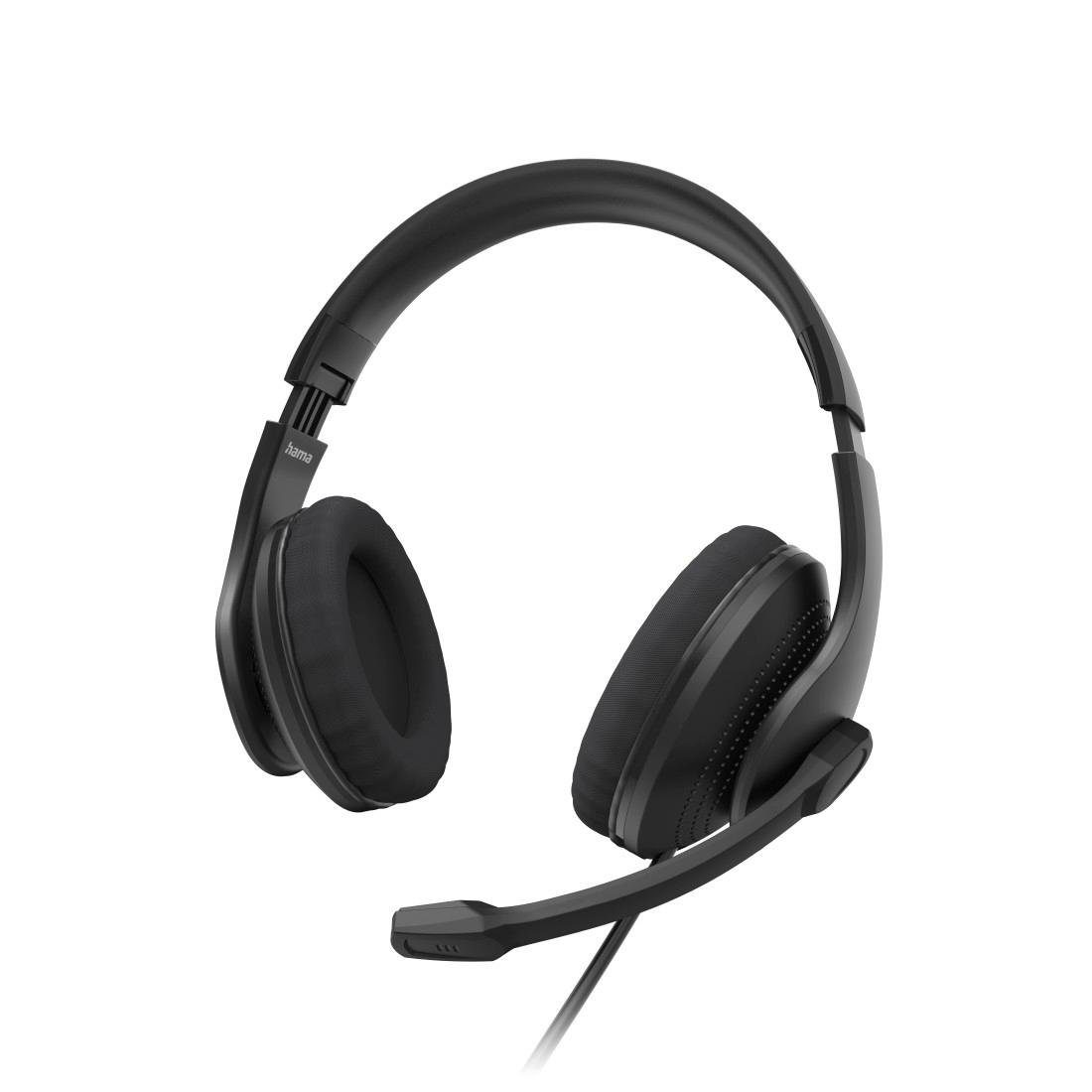 Hama PC-Office-Headset "HS-P200 V2", Stereo, Schwarz, Headset PC-Headset (Kompatible Betriebssysteme: Windows 11/10/8/7)