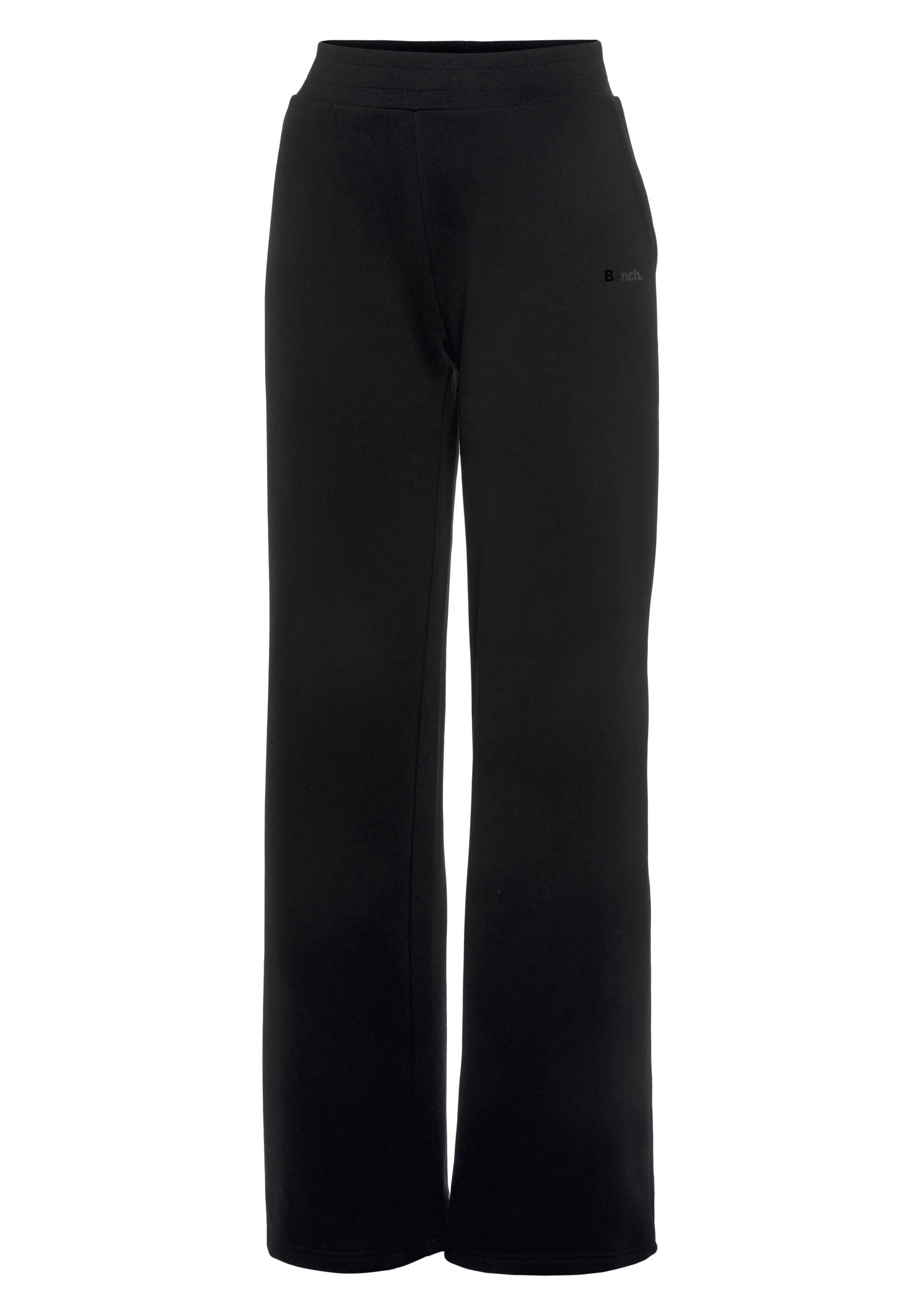 Bench. Loungewear Sweatpants Loungewear, schwarz -Weite Loungehose Eingrifftaschen mit Loungeanzug Logodruck, und