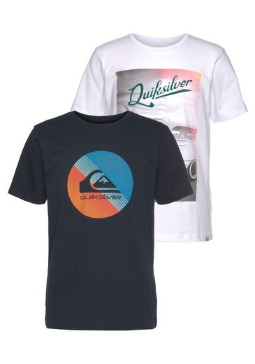 Quiksilver T-Shirt »SLAB DRIVE SS TEE PACK YOUTH« (Packung, 2er-Pack)