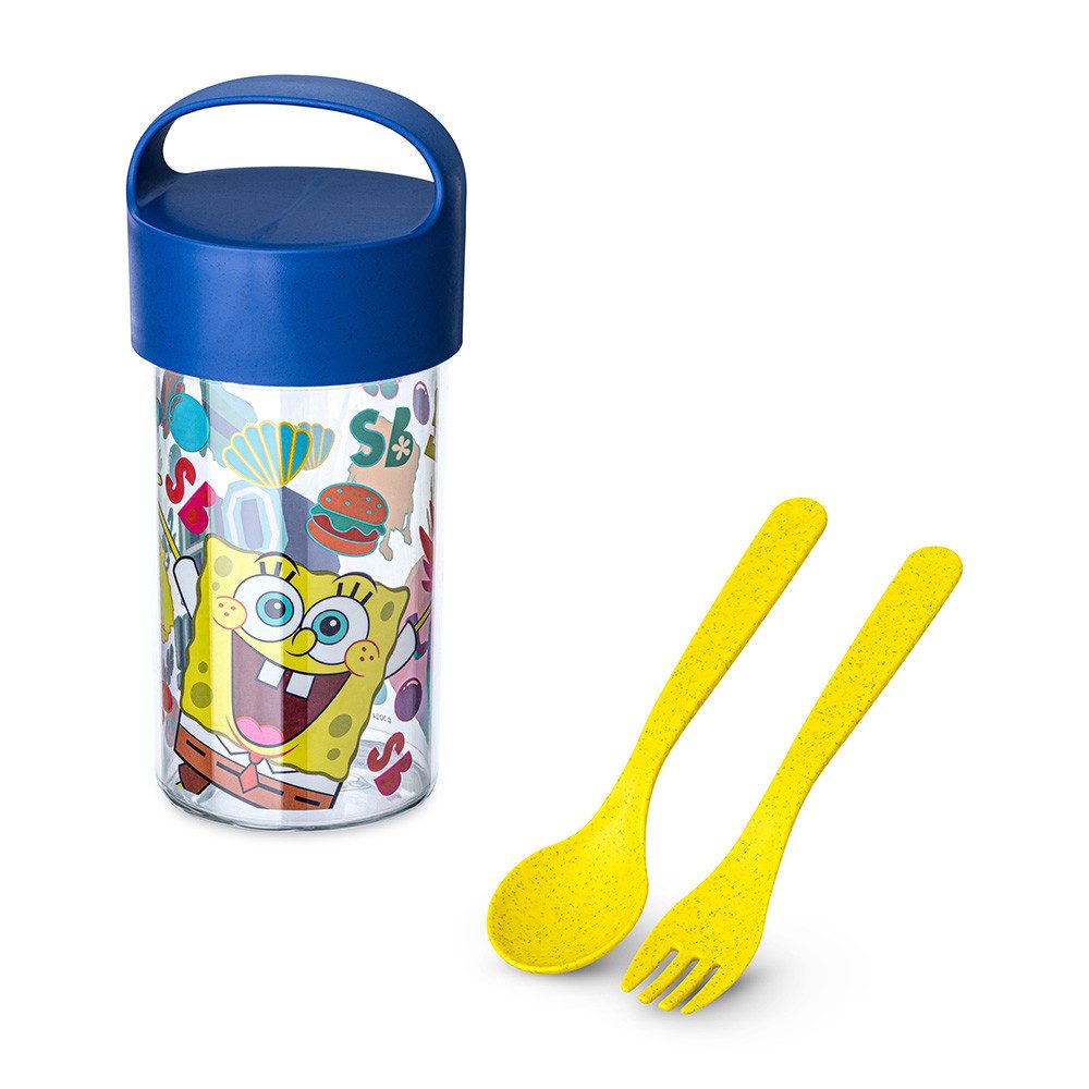 KOZIOL Trinkflasche BUDDY SNACK 0,5 SPONGEBOB SQUAREPANTS Snackpot