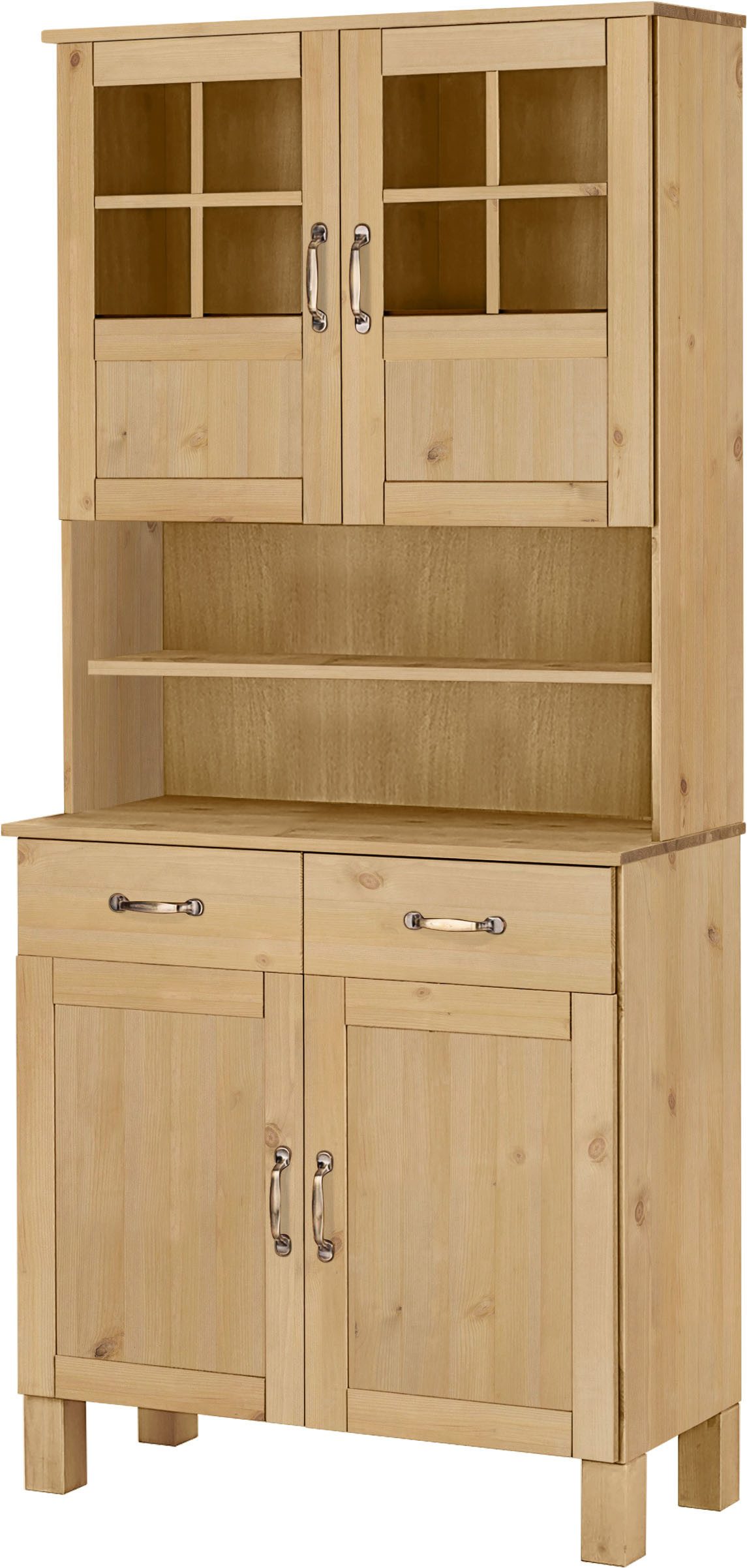 Home affaire Küchenbuffet Alby Breite 85 cm, 2 Glastüren