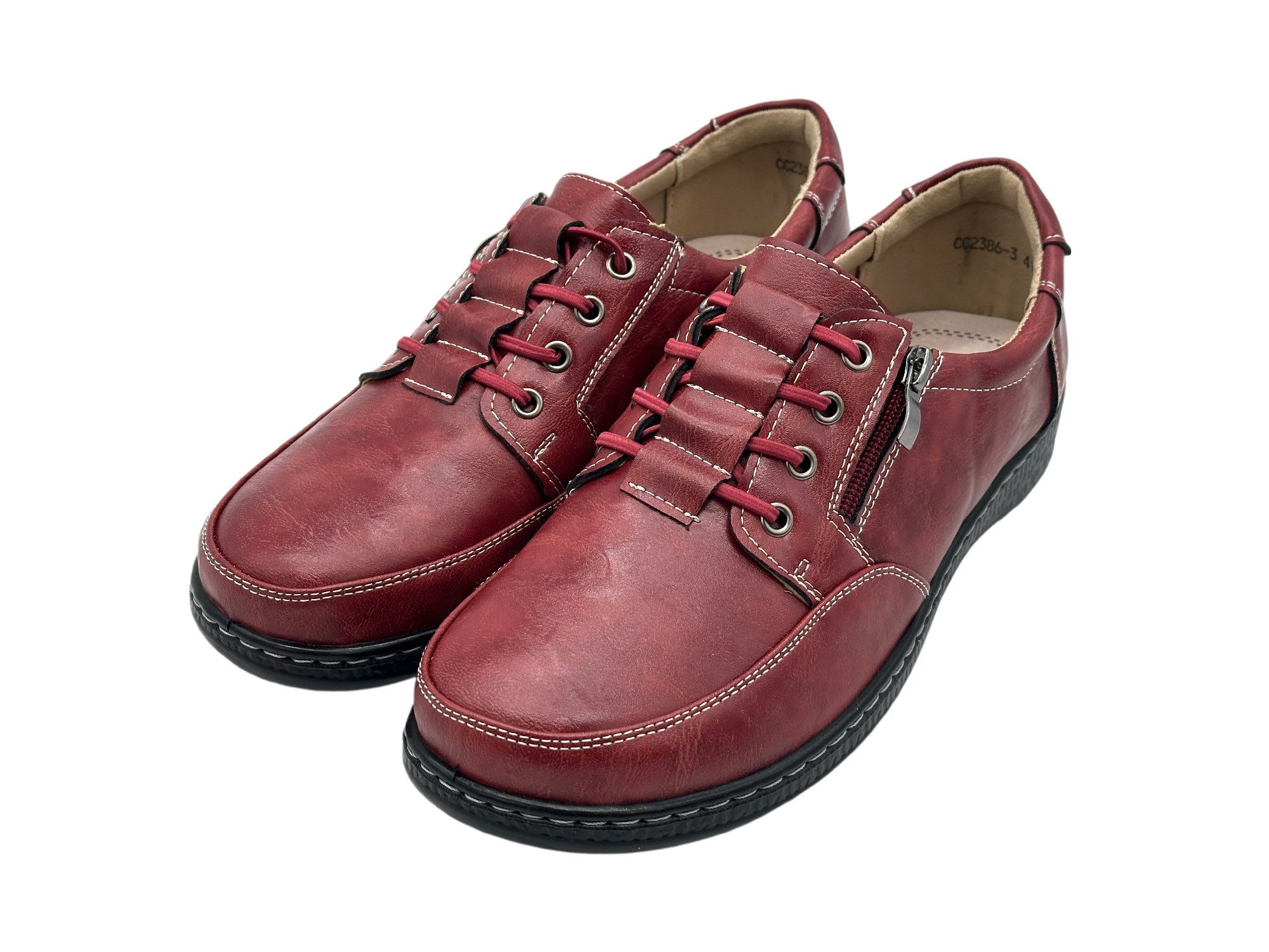 Nowaland Bequeme Slip-on Damen-Halbschuhe mit seitlichem Reißverschluss Slipper Bequeme Passform, leichtes Tragegefühl und unkompliziertes Anziehen – Bild 4 von 5