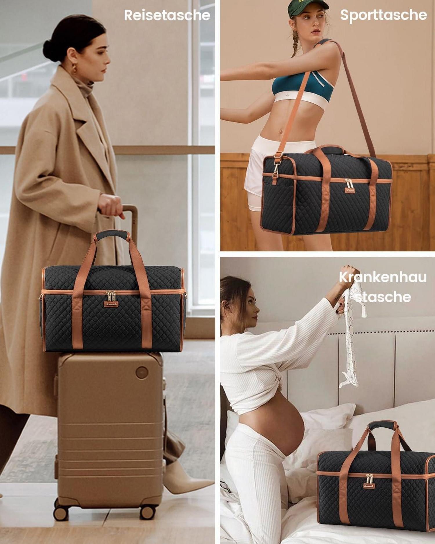 LuxusKollektion Reisetasche Reisetasche Damen Groß Weekender günstig online kaufen