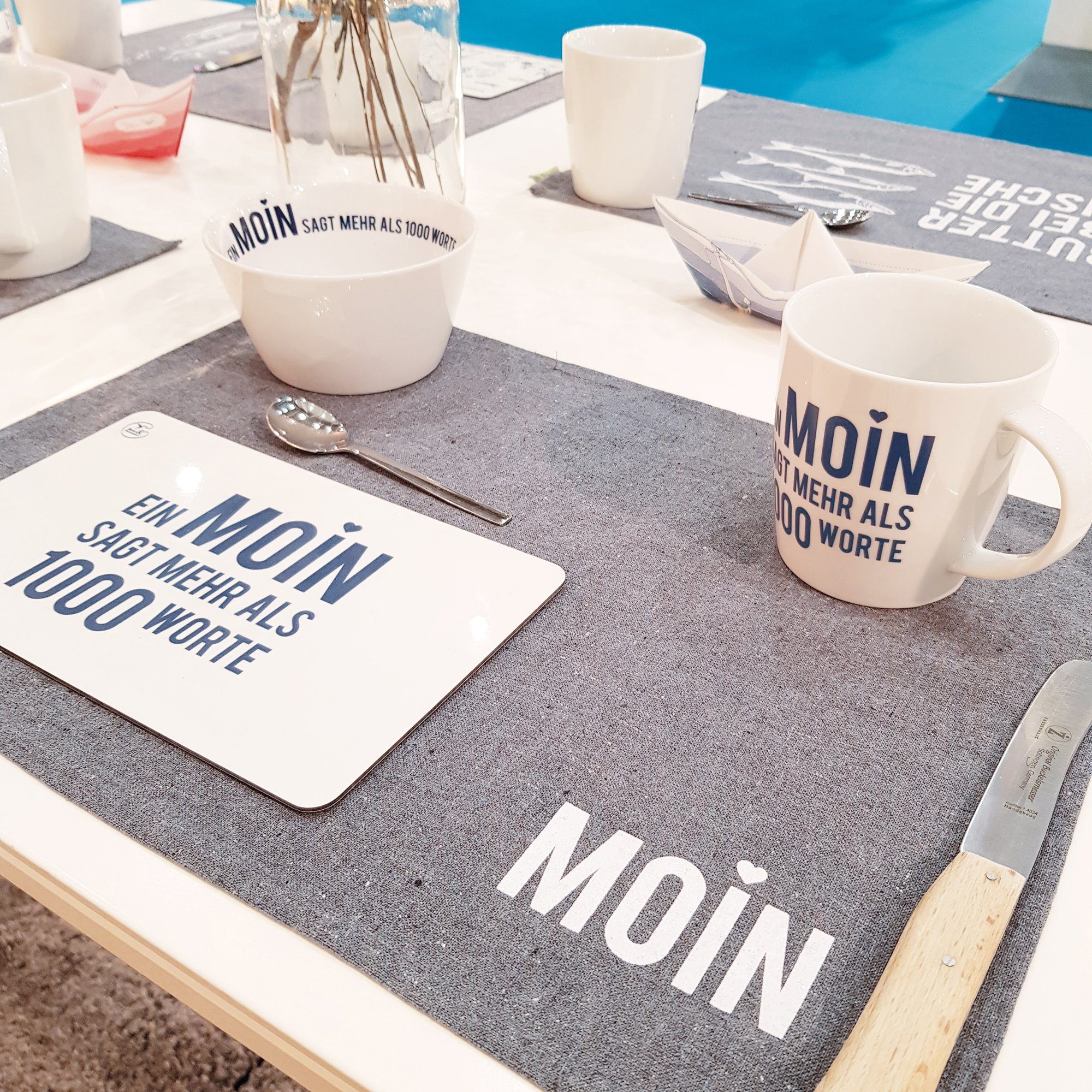 Bow & Hummingbird Platzset Tischset Moin, günstig online kaufen