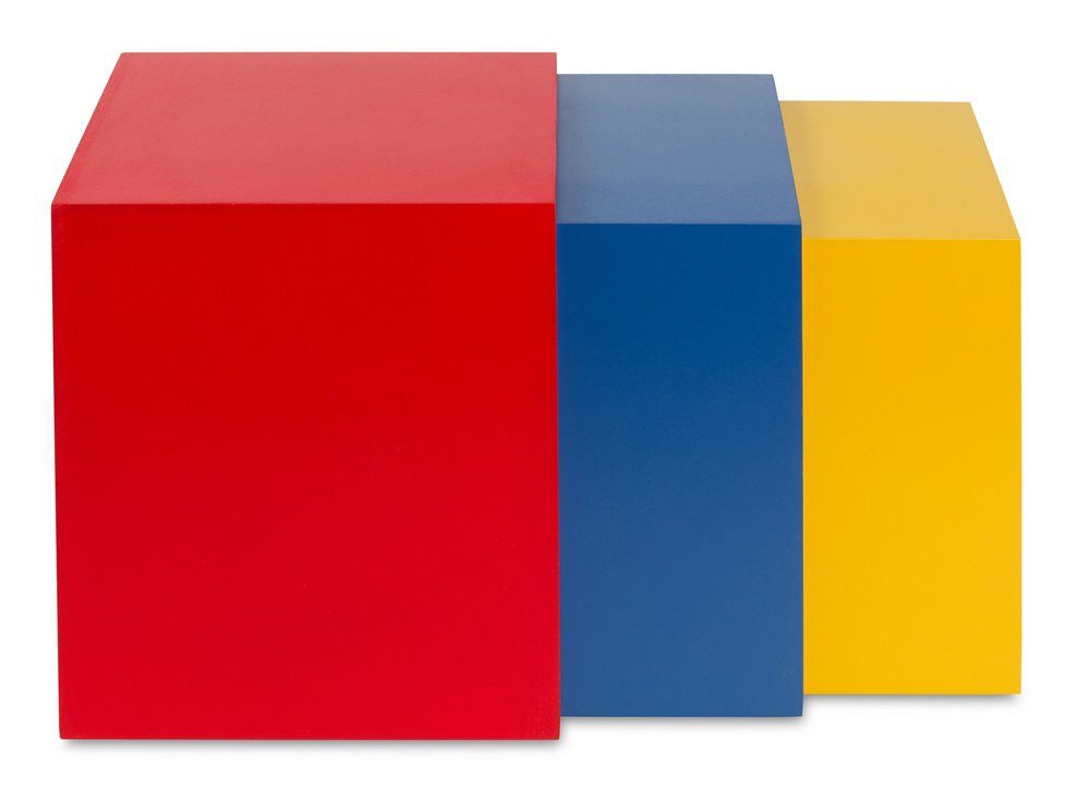 Cubix Aufbewahrungsbox cubix-CD-Boxen color, 3 Aufbewahrungs-Boxen aus Holz für 40 CDs. (Set, 3er Set)