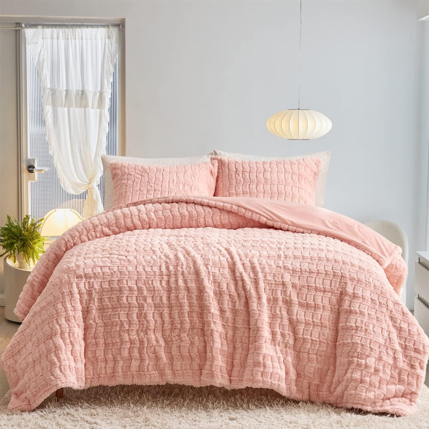 ibettertec Bettwäsche Winter Plüsch Bettwäsche,135x200cm,200x200cm,Flauschi günstig online kaufen