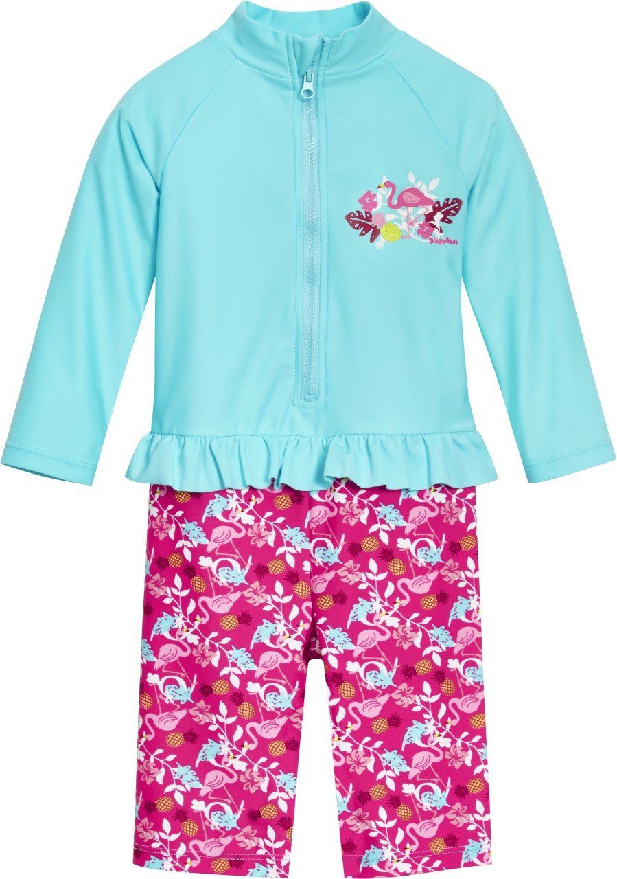 Badeanzug UV-Schutz Einteiler Flamingo 1/1 Arm