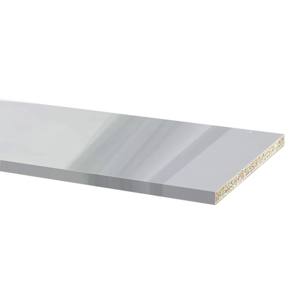 Frontdekor grau Hochglanz