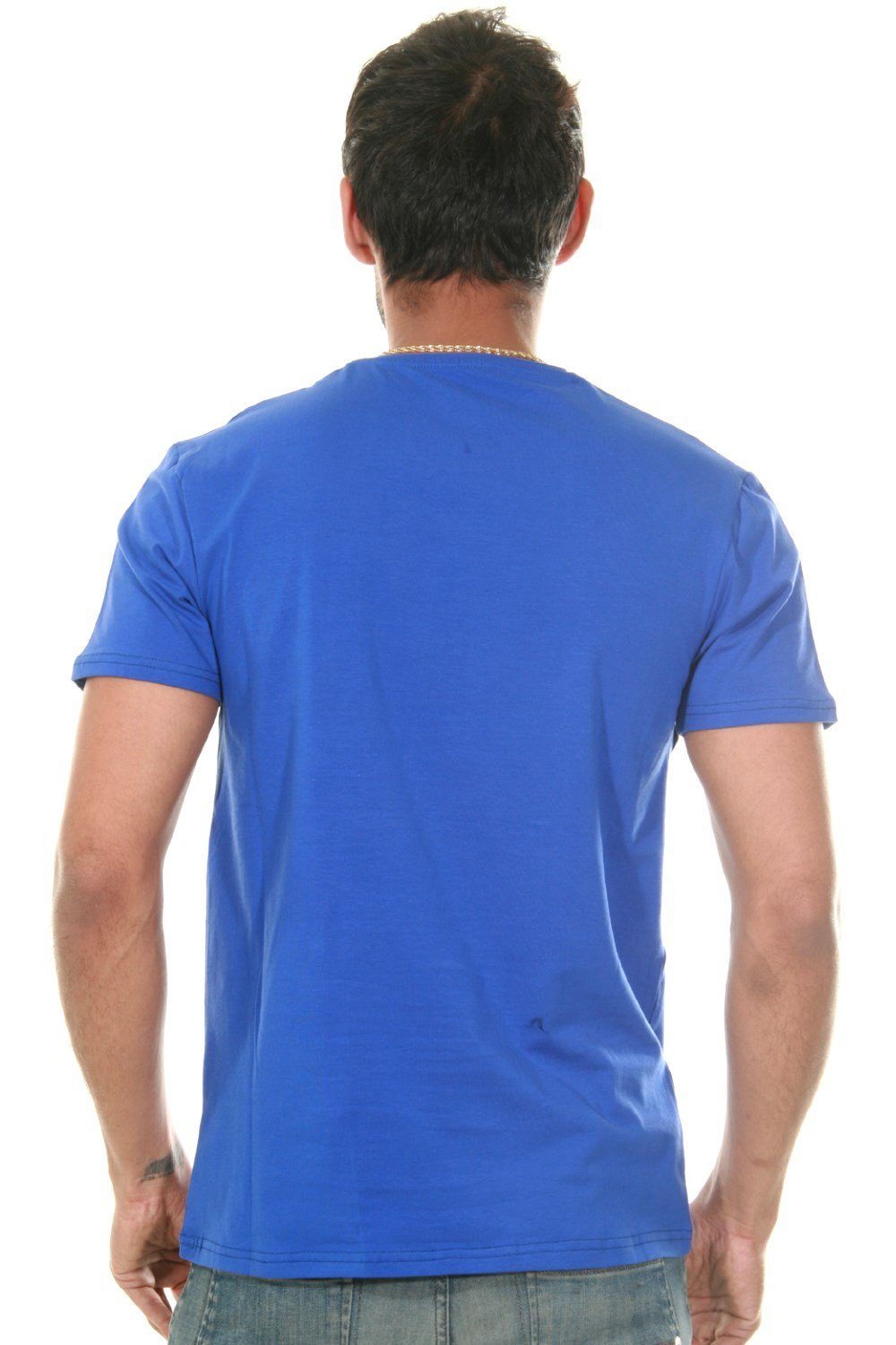 FIOCEO Rundhalsshirt blau