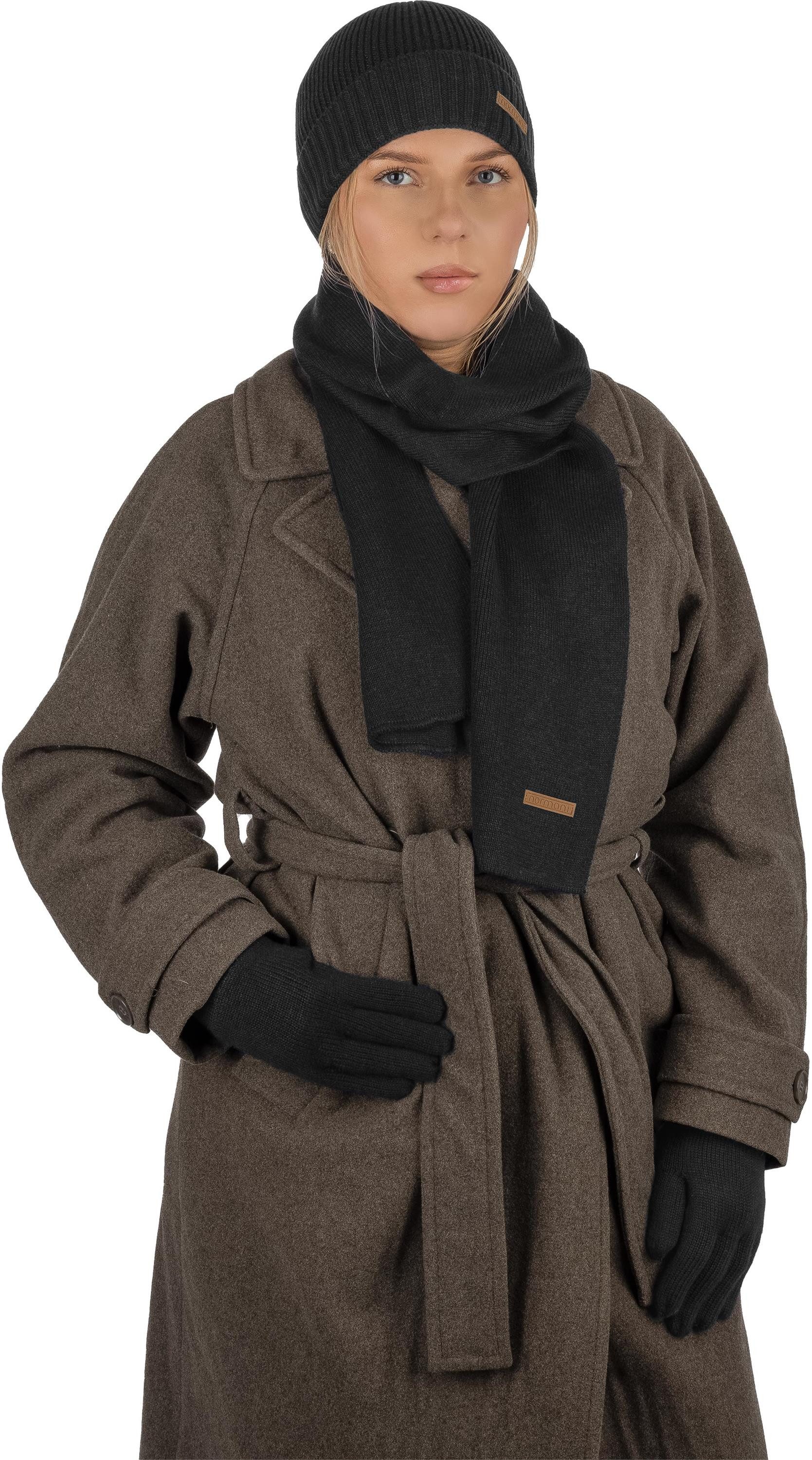 normani Wollschal Merinowoll-Schal glatt Yuma, Winterschal Halswärmer Gesichtsschal für Damen und Herren