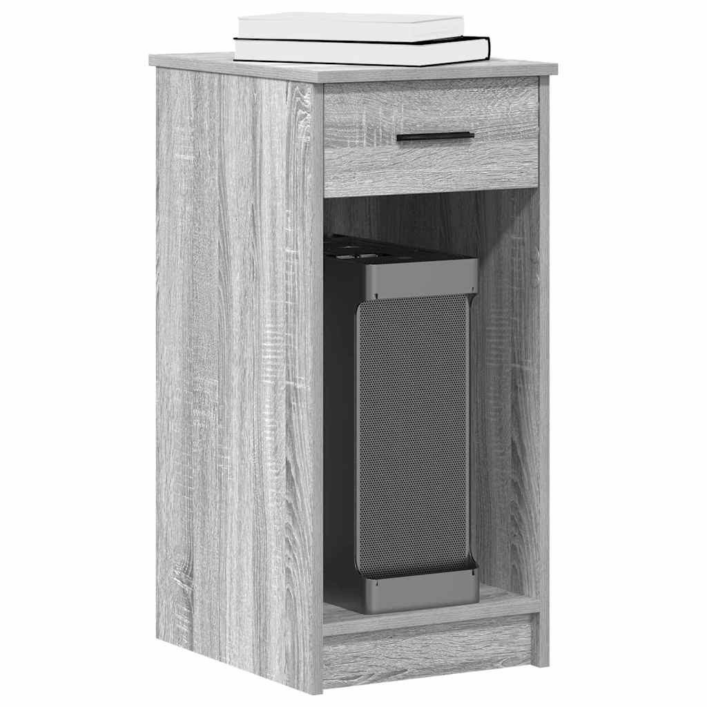 vidaXL Schreibtisch Computerschrank mit Schublade Grau günstig online kaufen