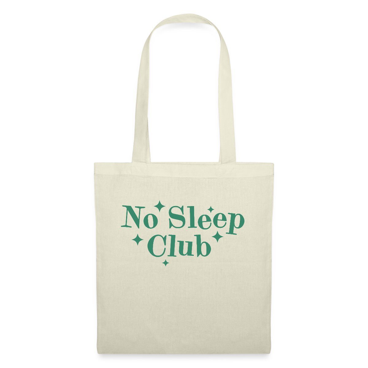 Spreadshirt Henkeltasche No Sleep Club Typografie Lustiger Spruch Stoffbeutel (1-tlg)