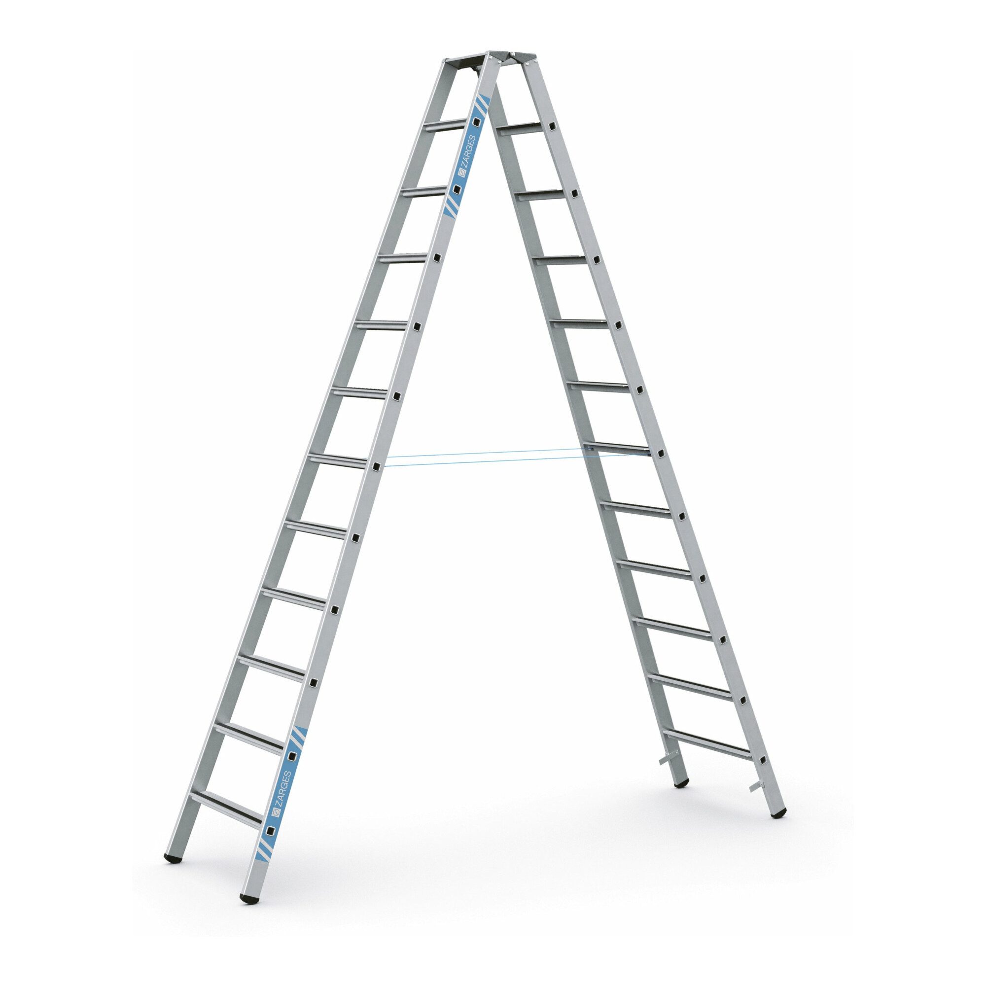 Zarges Stehleiter ZARGES Saferstep B - LM-Stufen-Stehleiter 2 x 12 Stufen