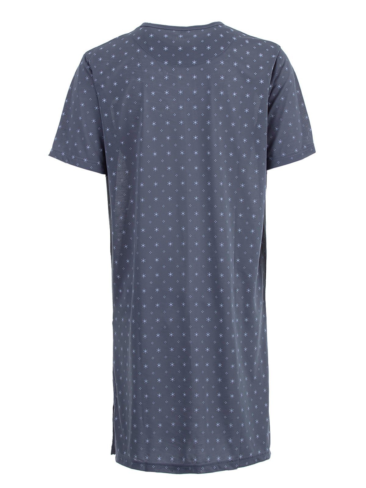 Sonne - Lucky Brusttasche Kurzarm anthrazit Nachthemd Nachthemd