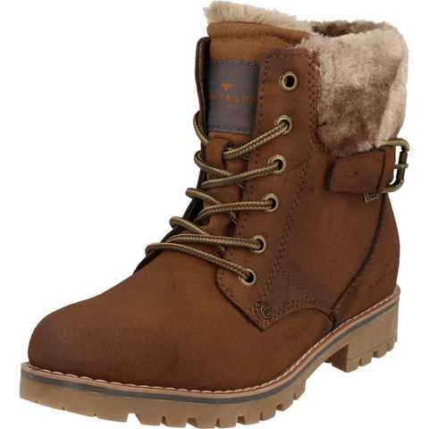 TOM TAILOR 4270080001 Mädchen Tex Winterstiefel gefüttert Schnürboots Reißverschluss, Wasserabweisend