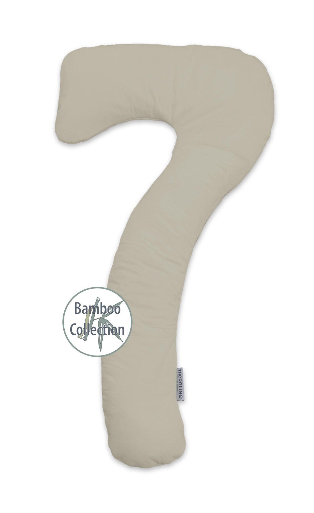 Theraline Stillkissen Bezug Bamboo für my7 Schlaf- & Stillkissen lehmgrau günstig online kaufen