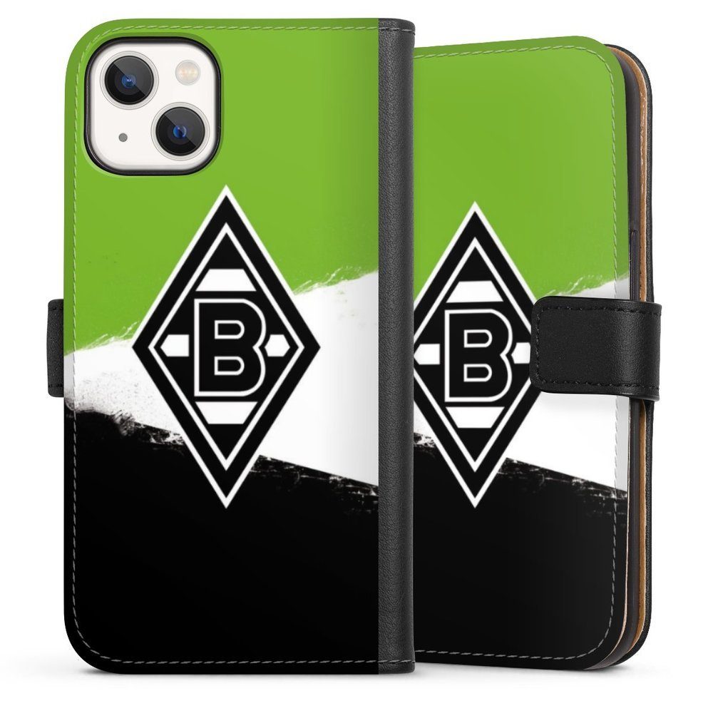 DeinDesign Handyhülle »Gladbach Borussia Mönchengladbach Offizielles  Lizenzprodukt«, Apple iPhone 13 Hülle Handy Flip Case Wallet Cover  Handytasche Leder