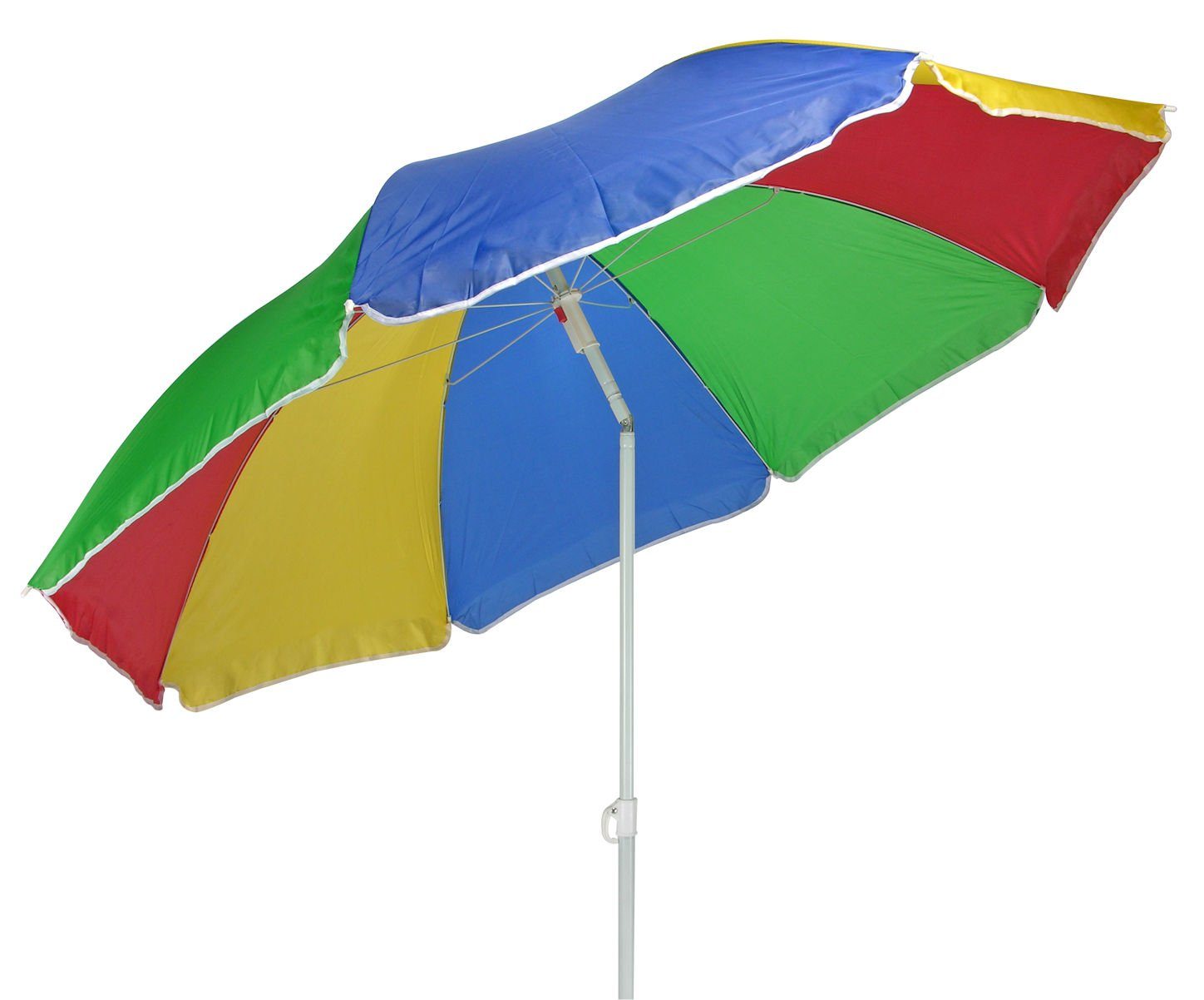 Spetebo Sonnenschirm Strand Sonnenschirm knickbar bunt - 180 cm, praktischer Strandschirm mit Tragetasche