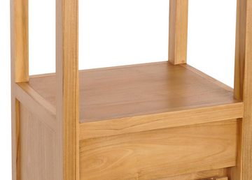 MCW Hochschrank MCW-M74 Zwei Staufächer mit Tür und Einlegeboden, Zwei offene Staufächer