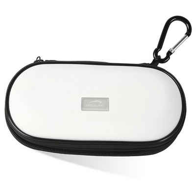 Speedlink Konsolen-Tasche Carry Case Hard-Case Tasche Bag Weiß, Schutz-Hülle Karabiner Etui für Sony PSP Classic Fat Slim&Lite Street