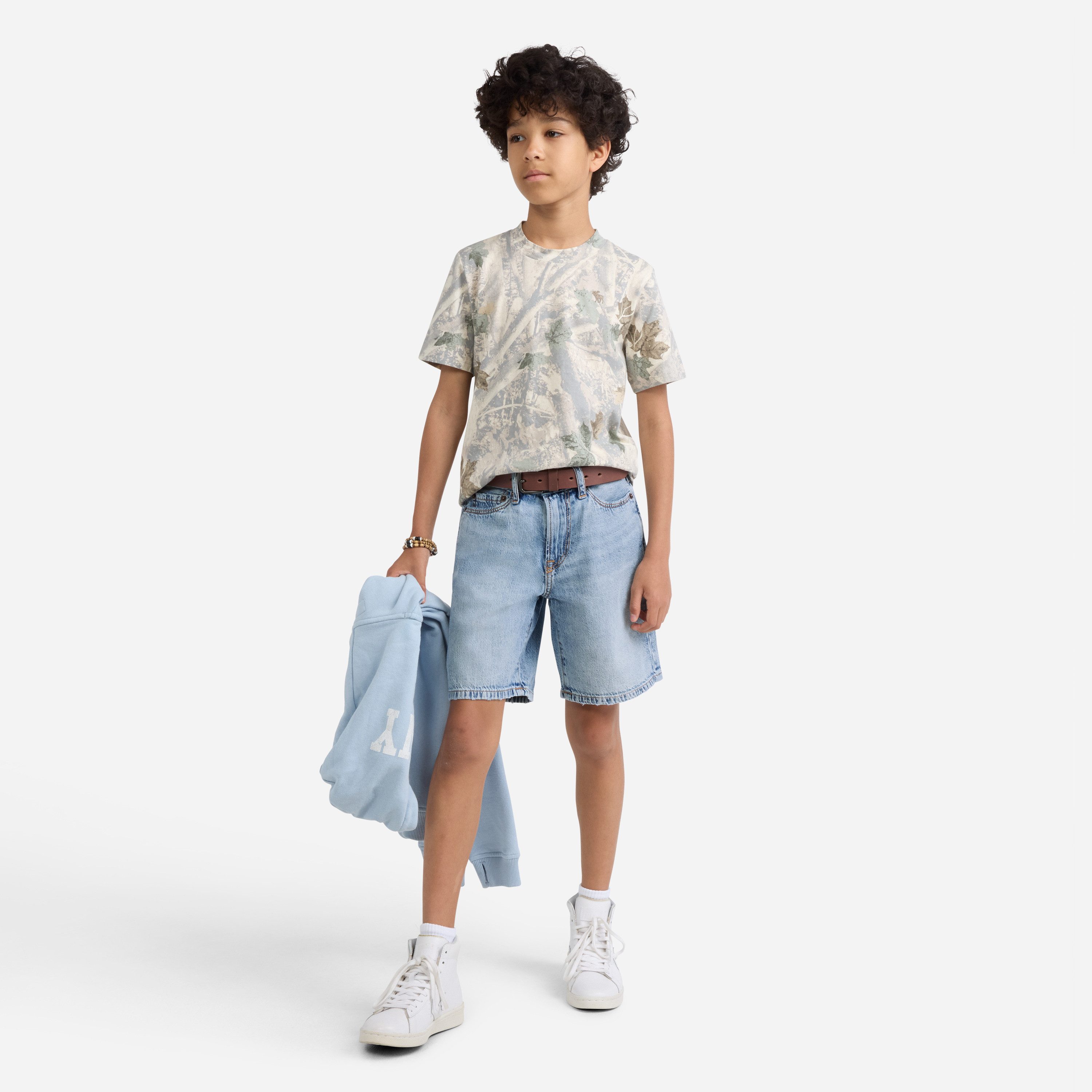 Abercrombie Kids Shorts AFB LONG DENIM SHORT im Five-Pocket Style