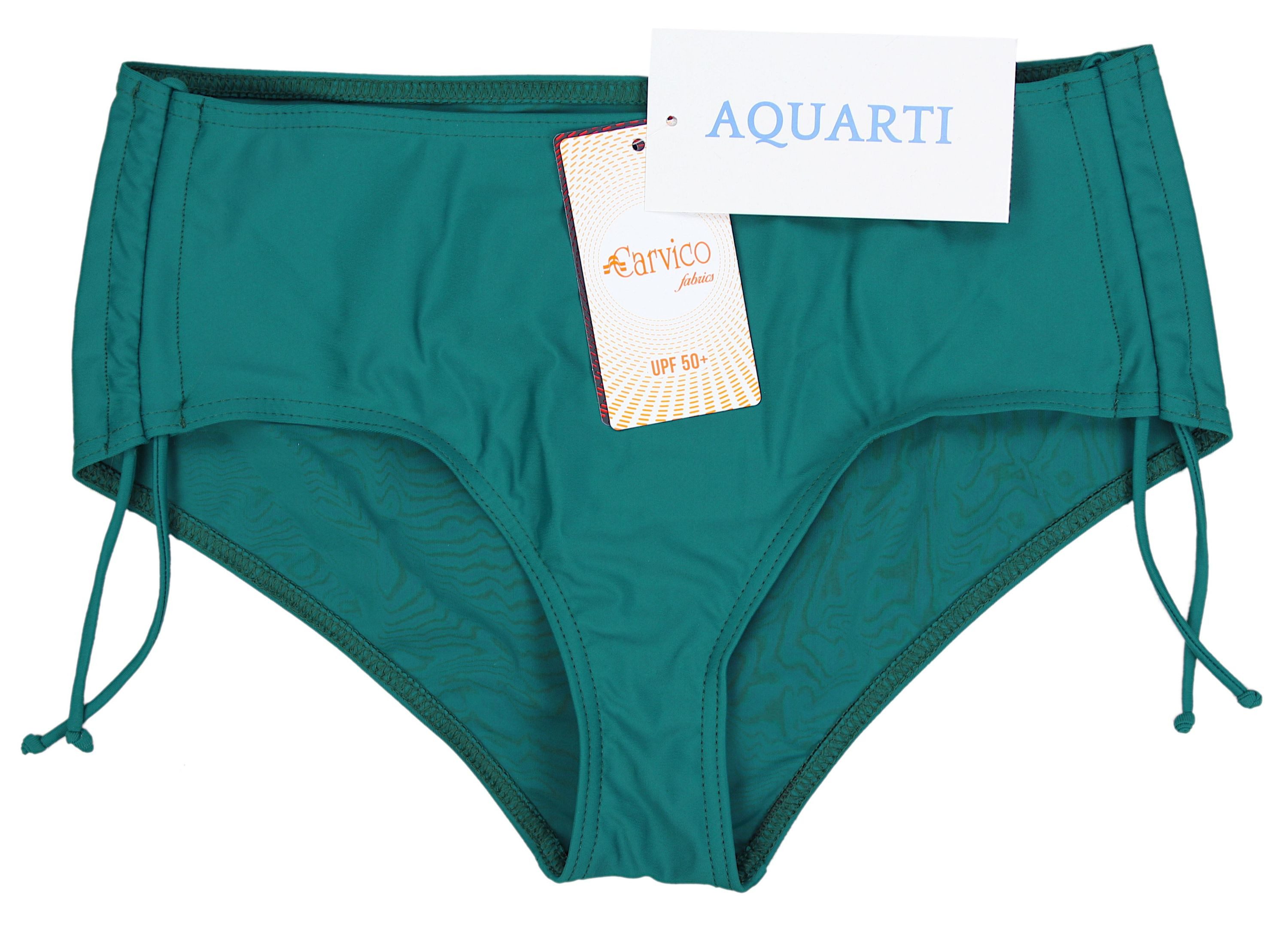 Aquarti Bikini-Hose Aquarti Damen Bikinihose mit Raffung und Schnüren