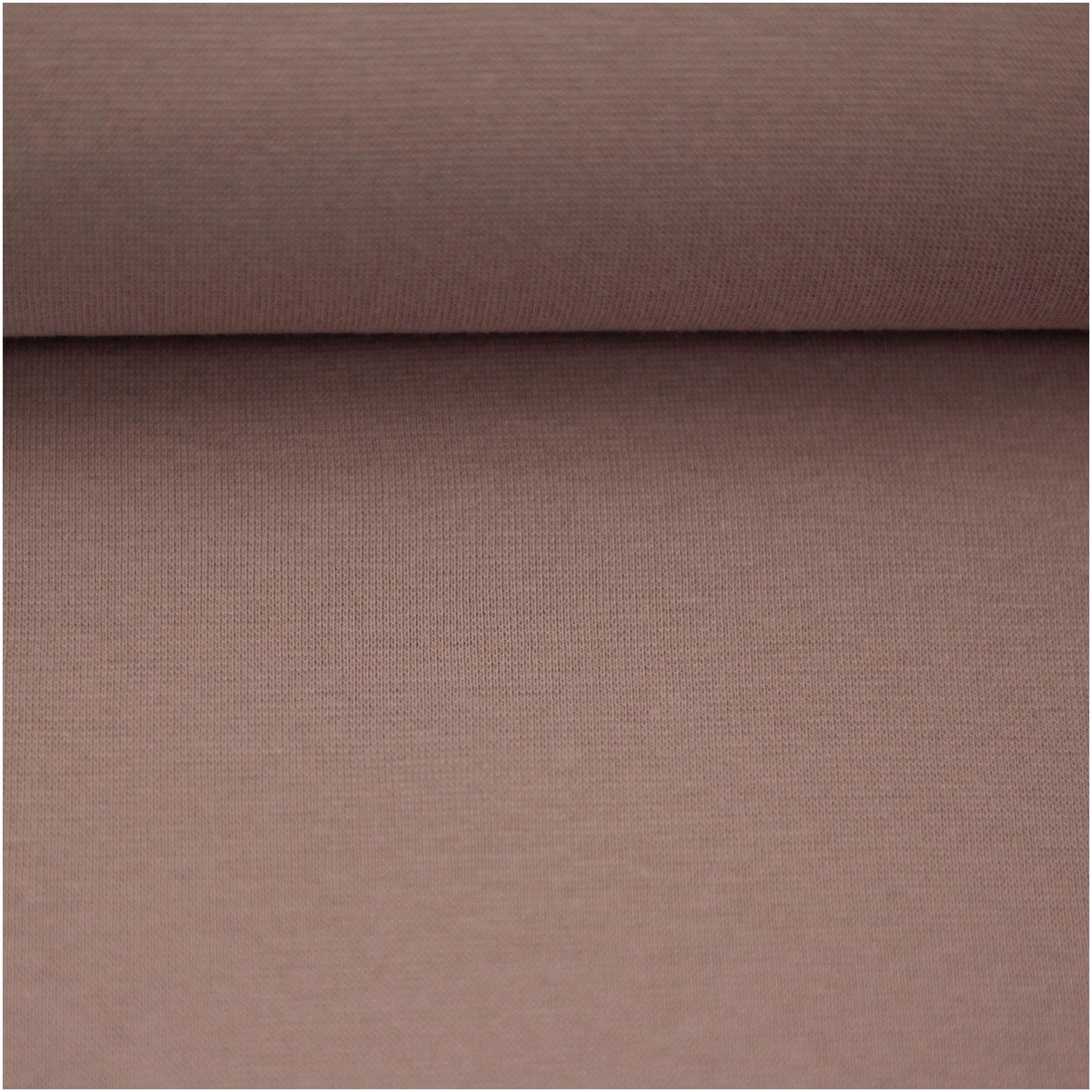 maDDma Stoff Bündchenstoff Schlauchware 50(100)cm extrabreit ab 25cm Jersey, altrosa