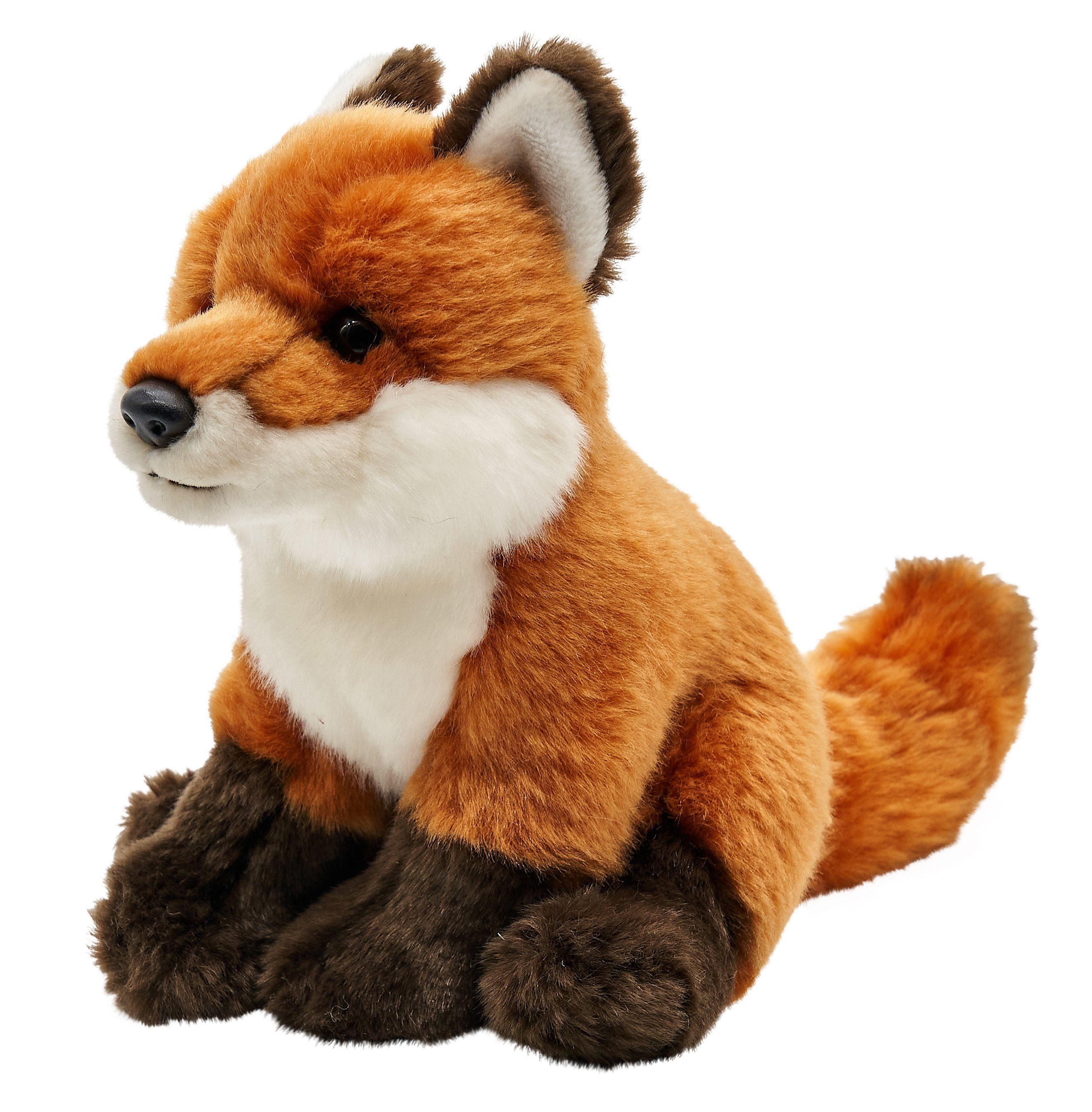 Uni-Toys Kuscheltier Fuchs - liegend (24 cm) oder sitzend (25 cm) - Plüsch, Plüschtier, zu 100 % recyceltes Füllmaterial