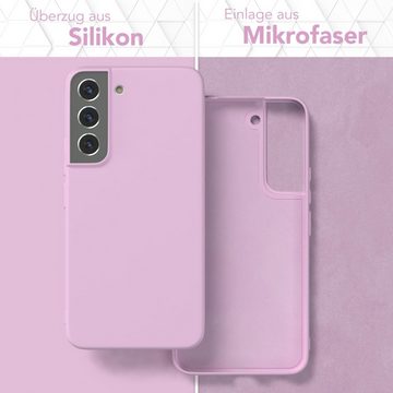 EAZY CASE Handyhülle TPU Hülle für Samsung Galaxy S22 5G 6,1 Zoll, Hülle mit Kameraschutz handycover Soft Smart Slimcover Lila / Flieder